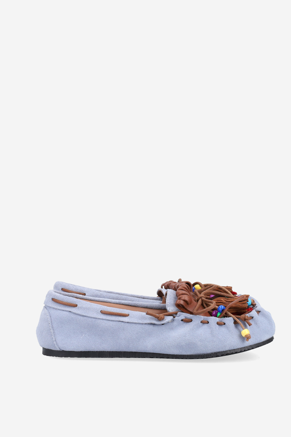 Fringes suede ballerinas