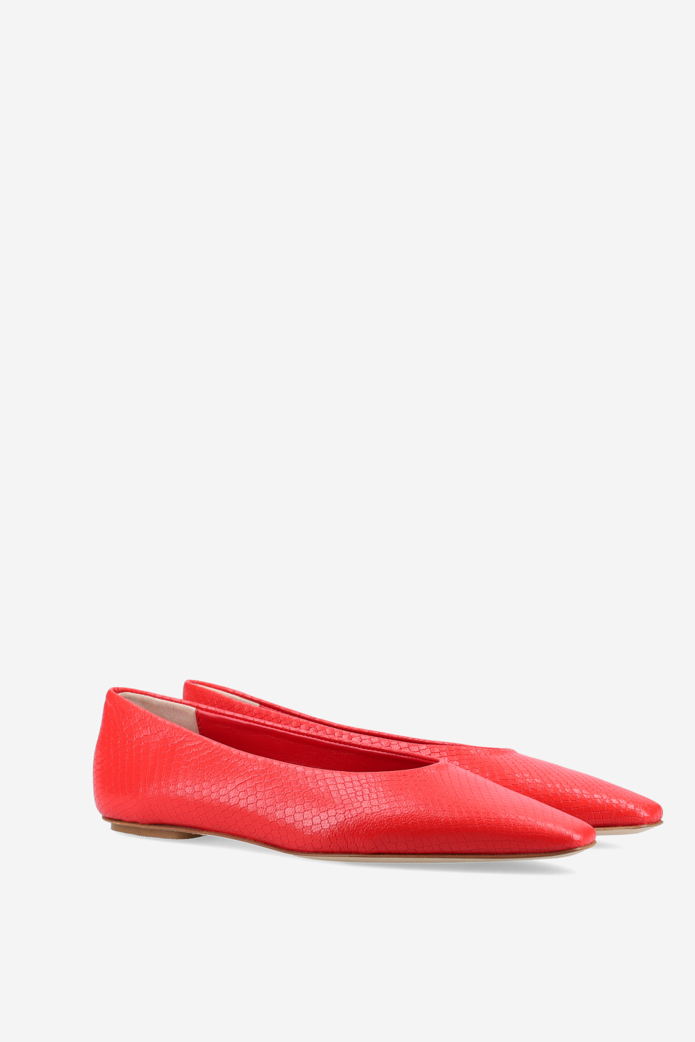 Bilbao pitone leather ballerinas