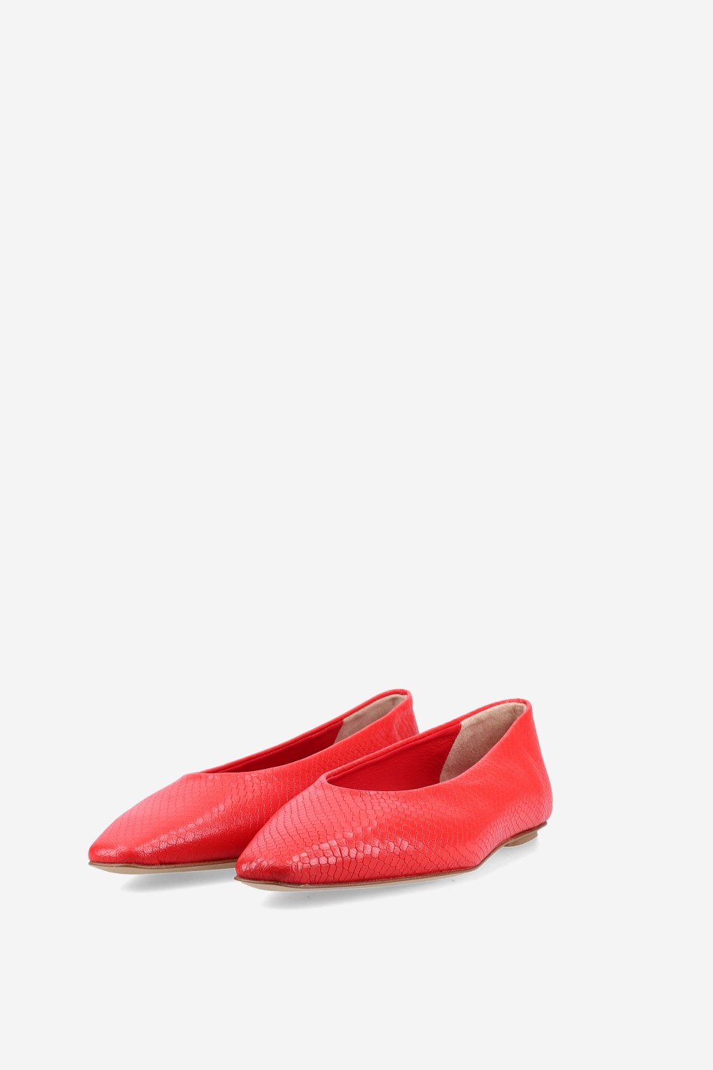 Bilbao pitone leather ballerinas