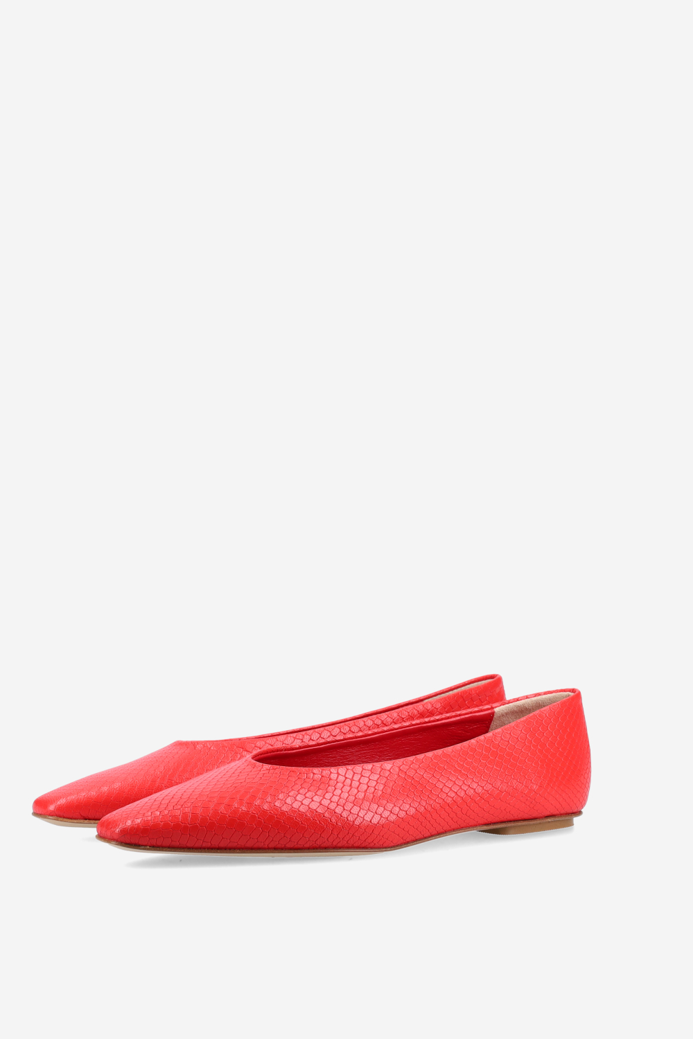 Bilbao pitone leather ballerinas