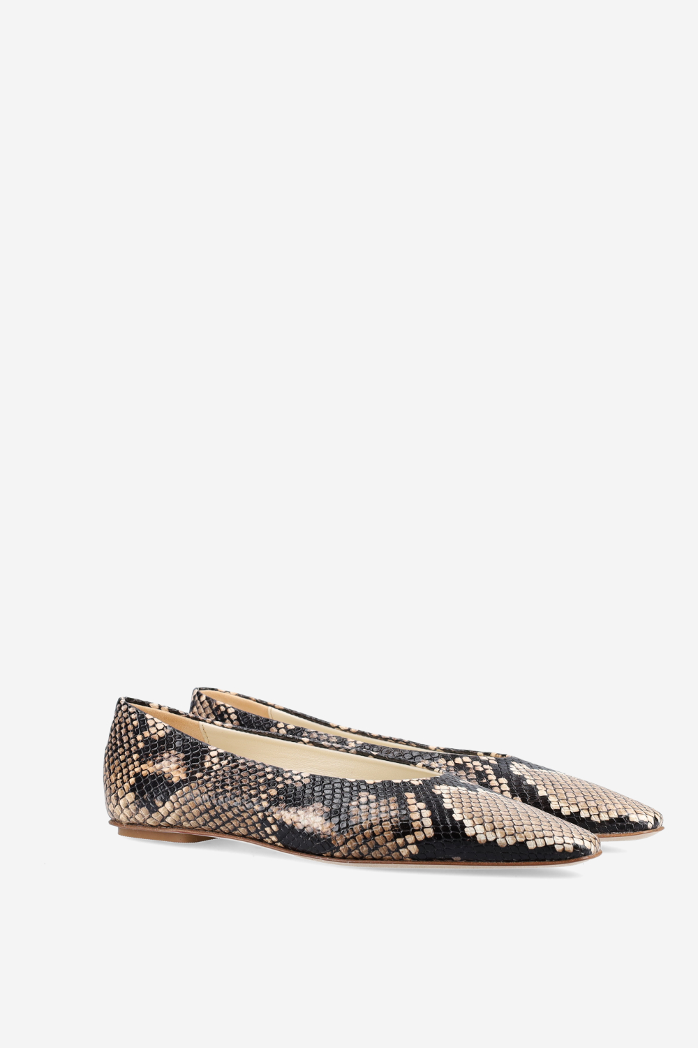 Bilbao pitone leather ballerinas