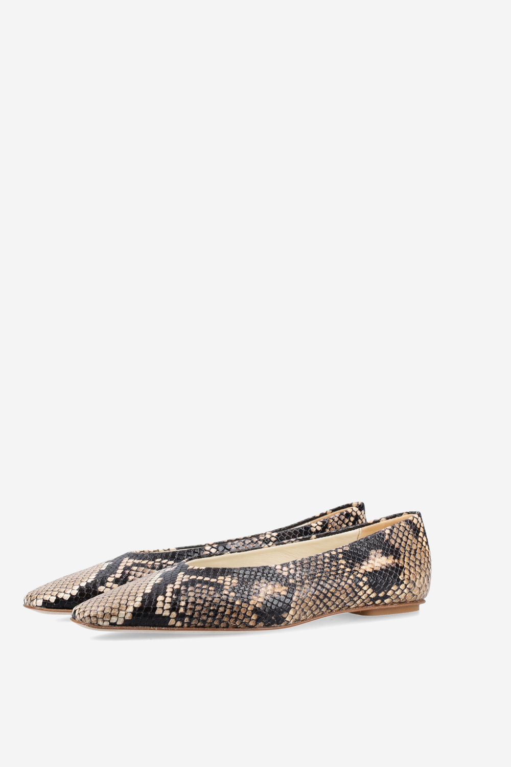 Bilbao pitone leather ballerinas