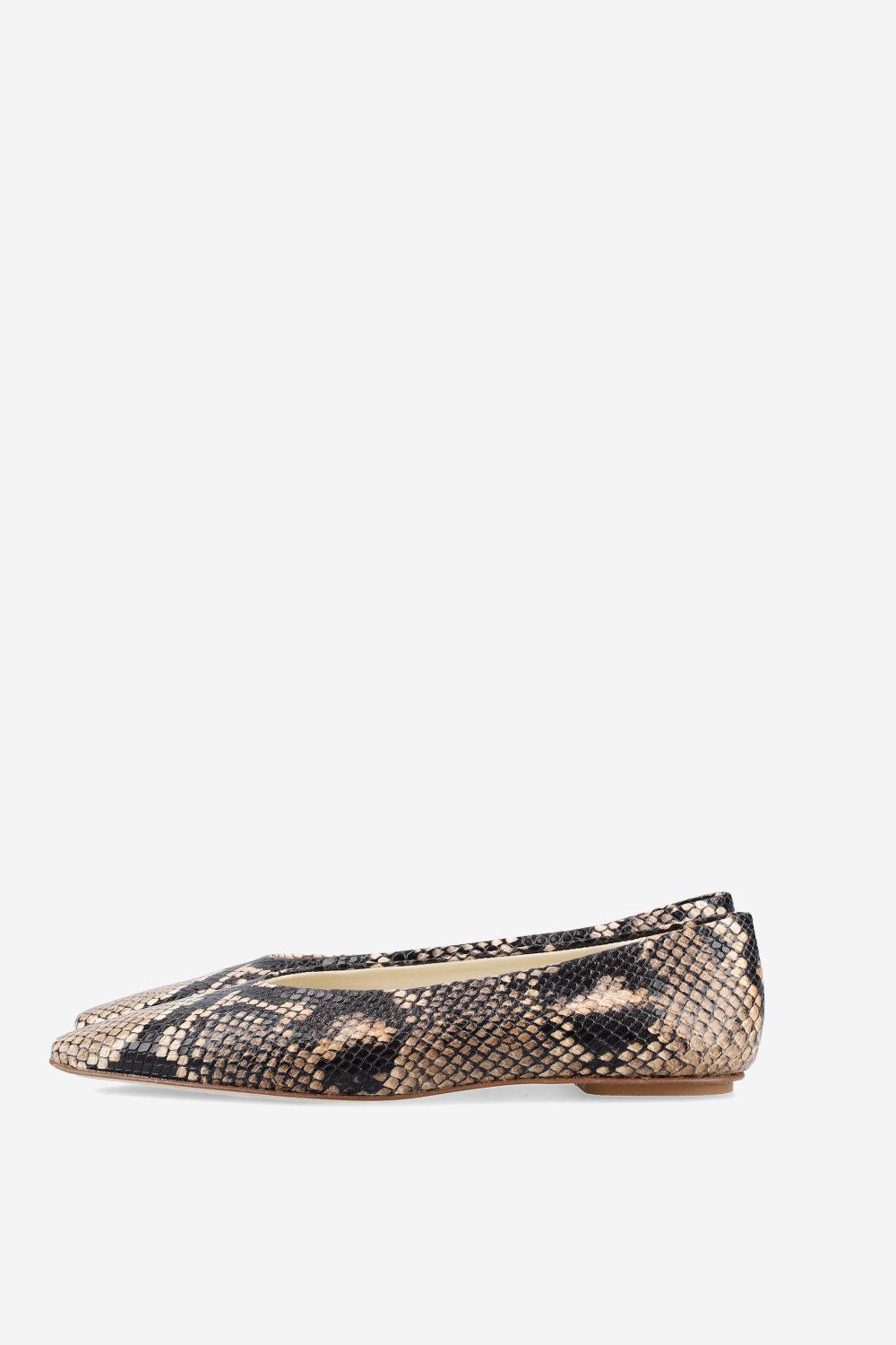 Bilbao pitone leather ballerinas