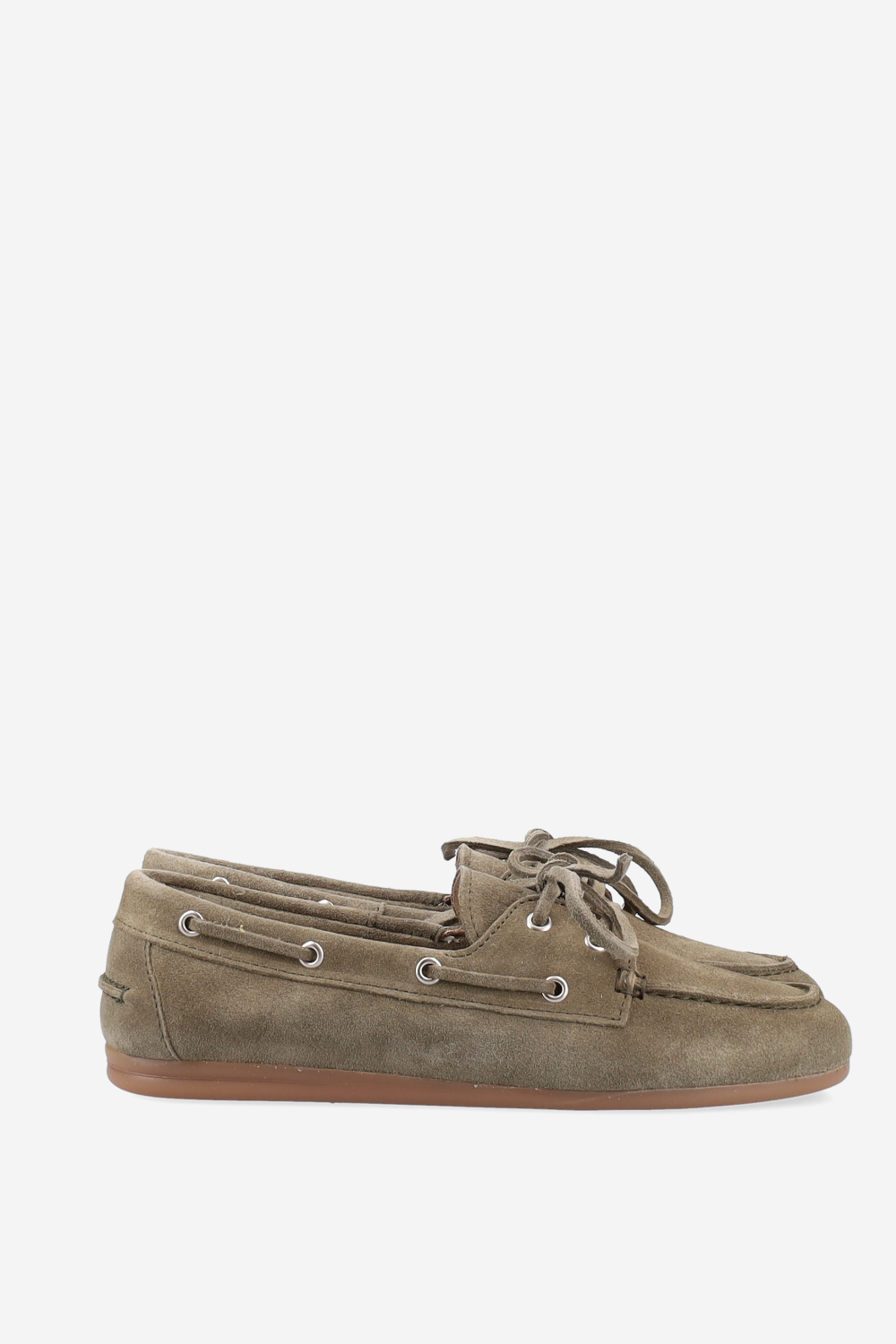 Boat brushed suede loafers