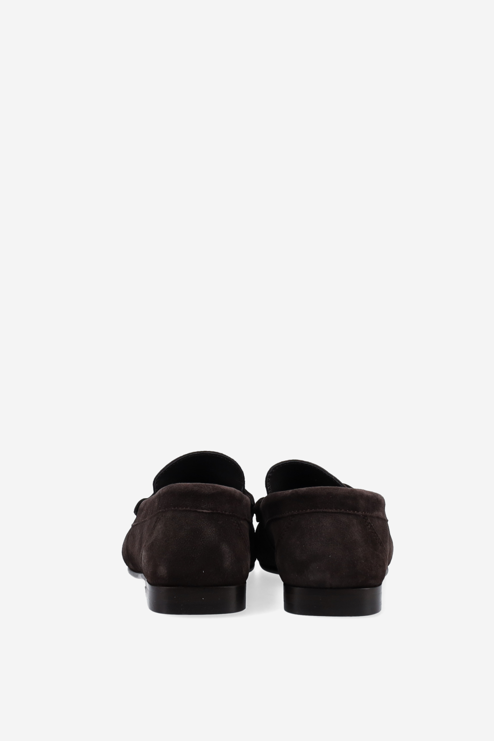 Penny wrinkle suede loafers