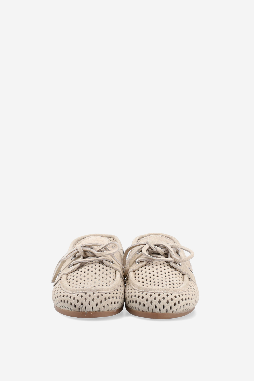 Boat perforated suede loafer