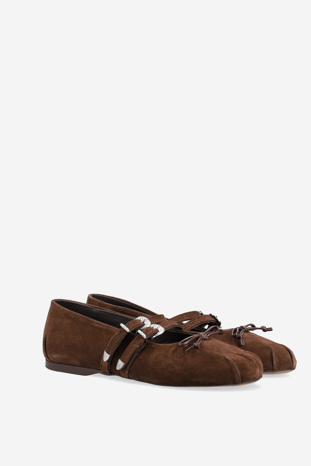 Vita suede double strap ballerinas