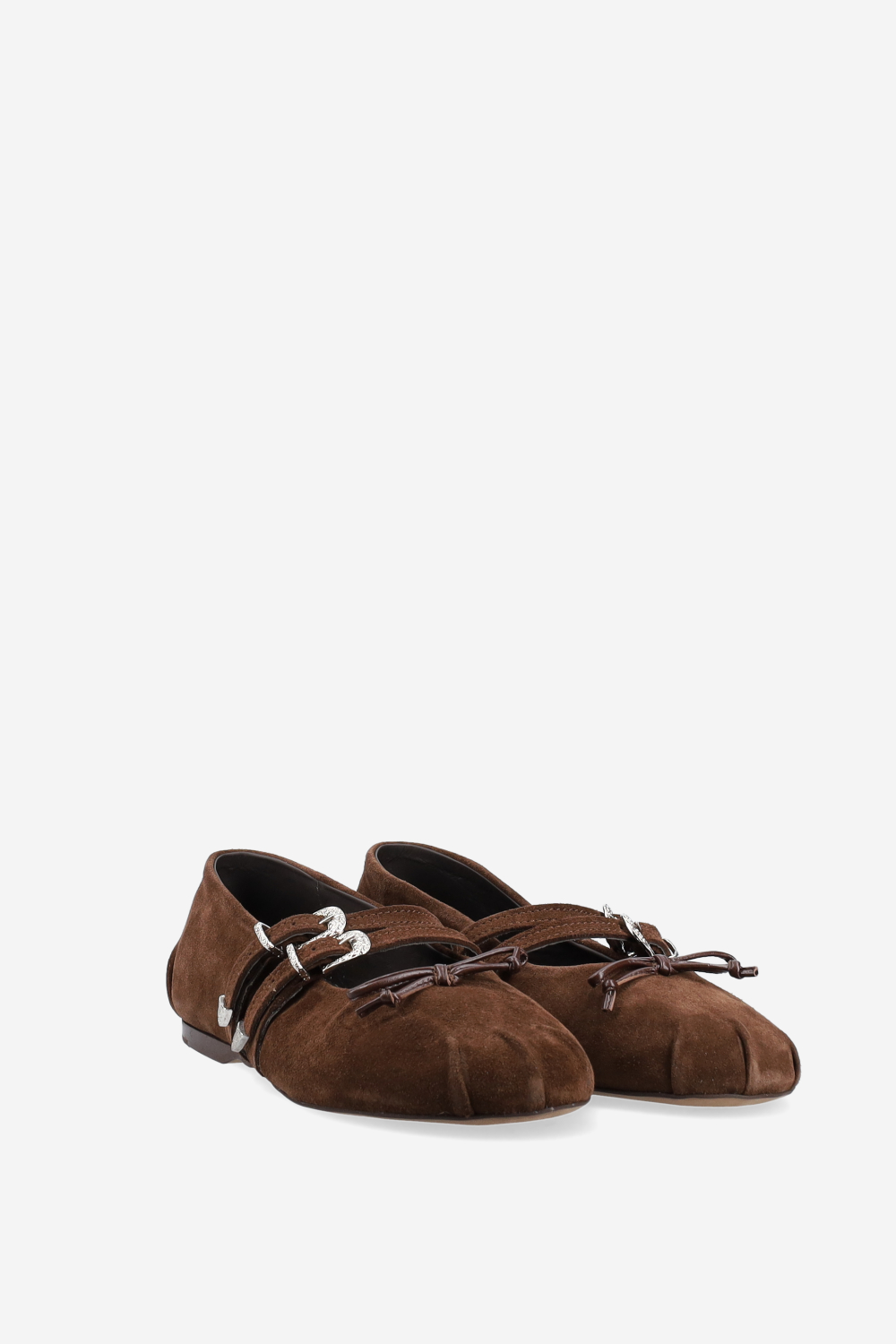 Vita suede double strap ballerinas
