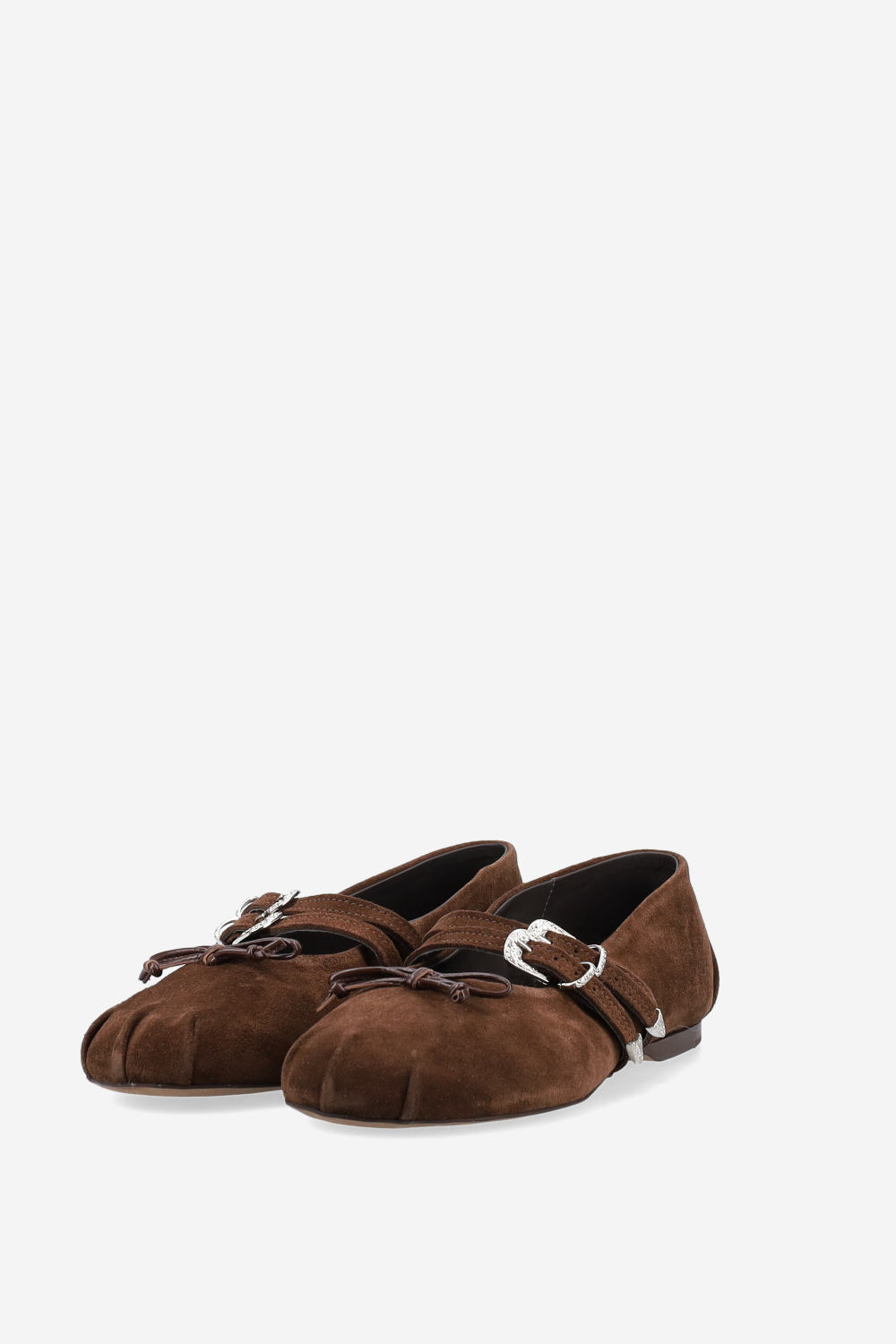 Vita suede double strap ballerinas