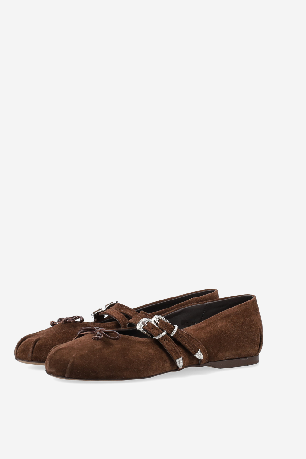 Vita suede double strap ballerinas