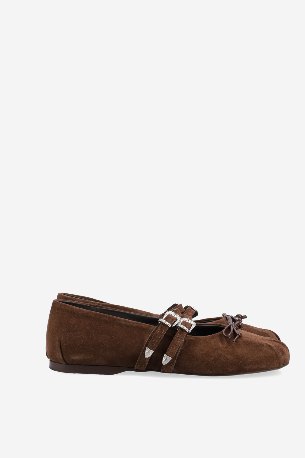 Vita suede double strap ballerinas