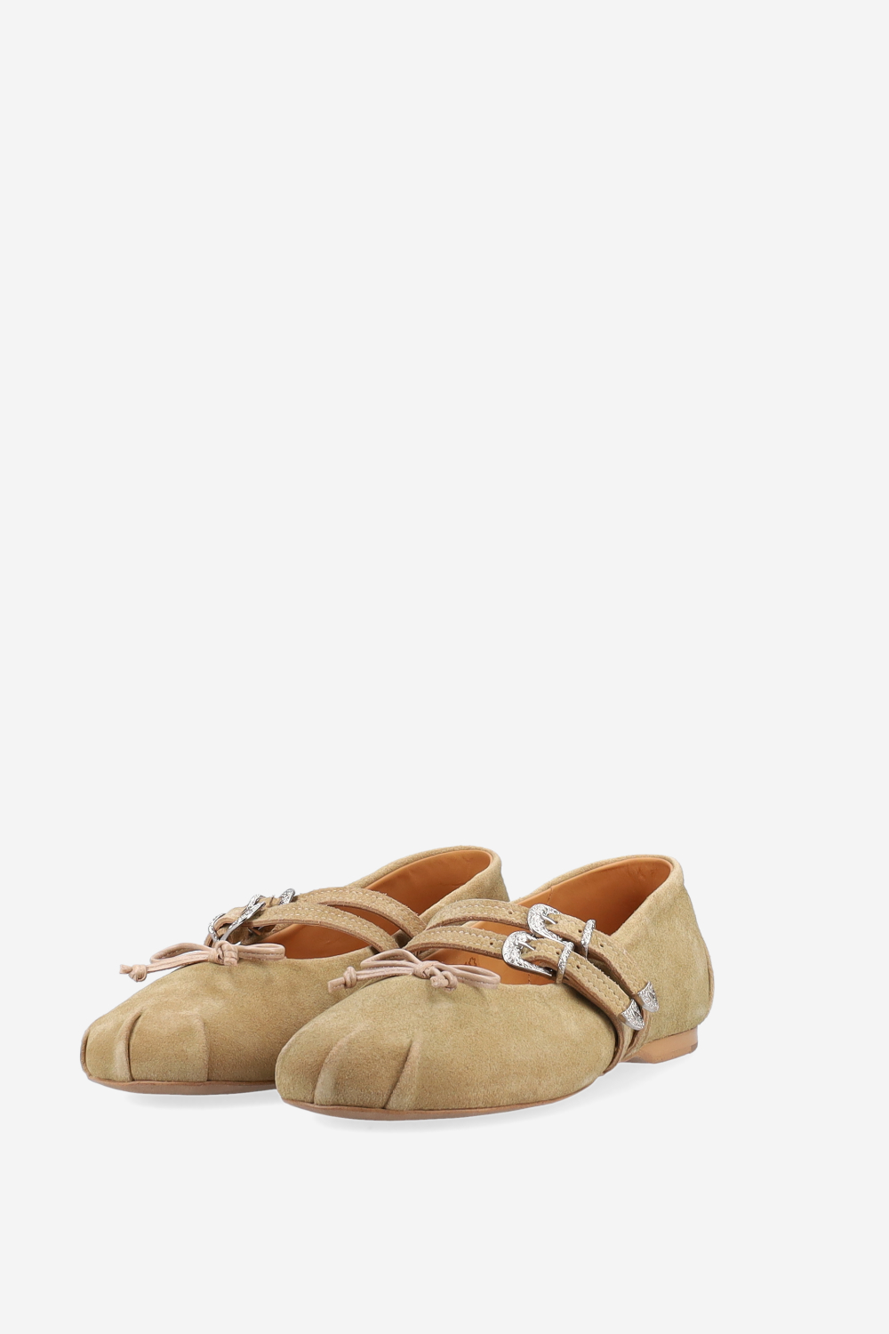 Vita suede double strap ballerinas