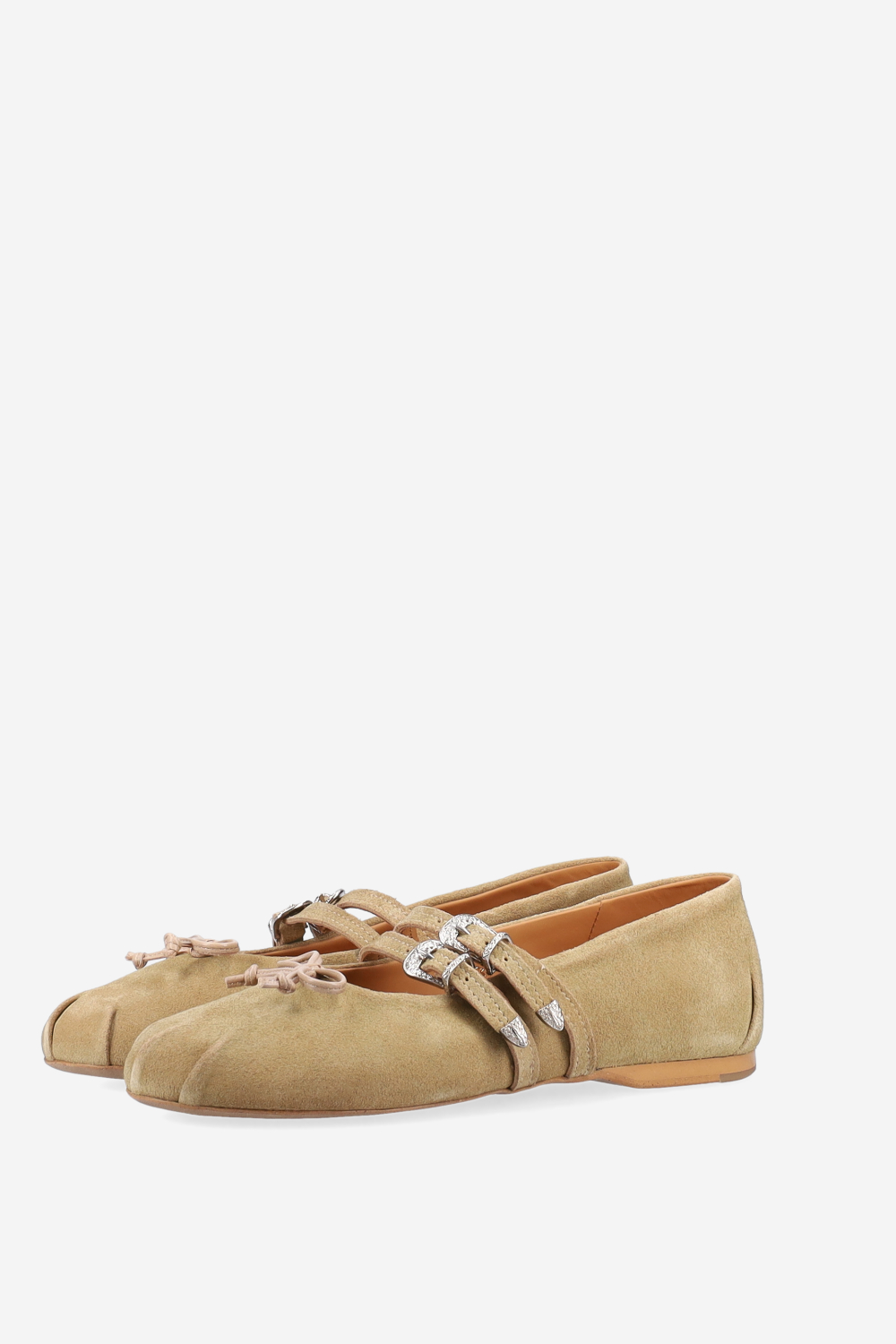 Vita suede double strap ballerinas