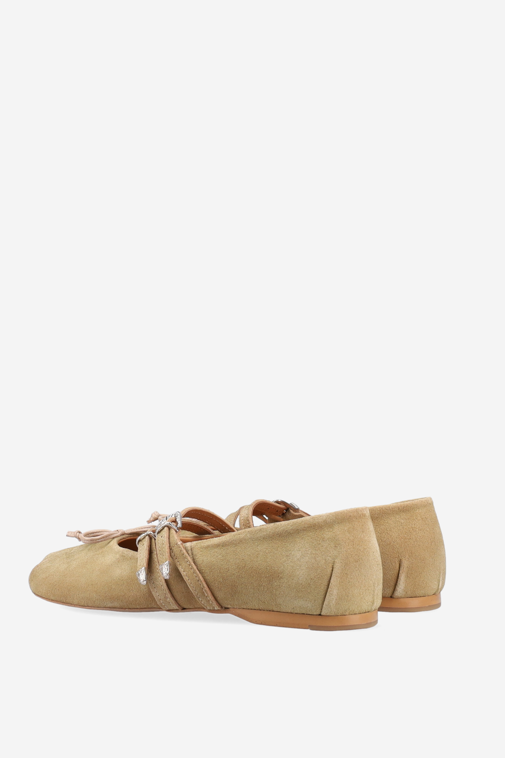 Vita suede double strap ballerinas