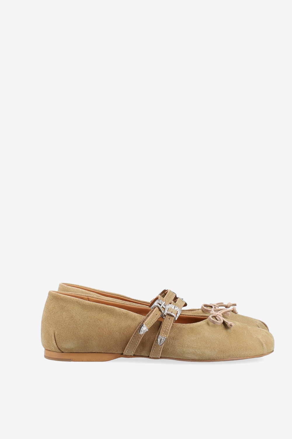 Vita suede double strap ballerinas