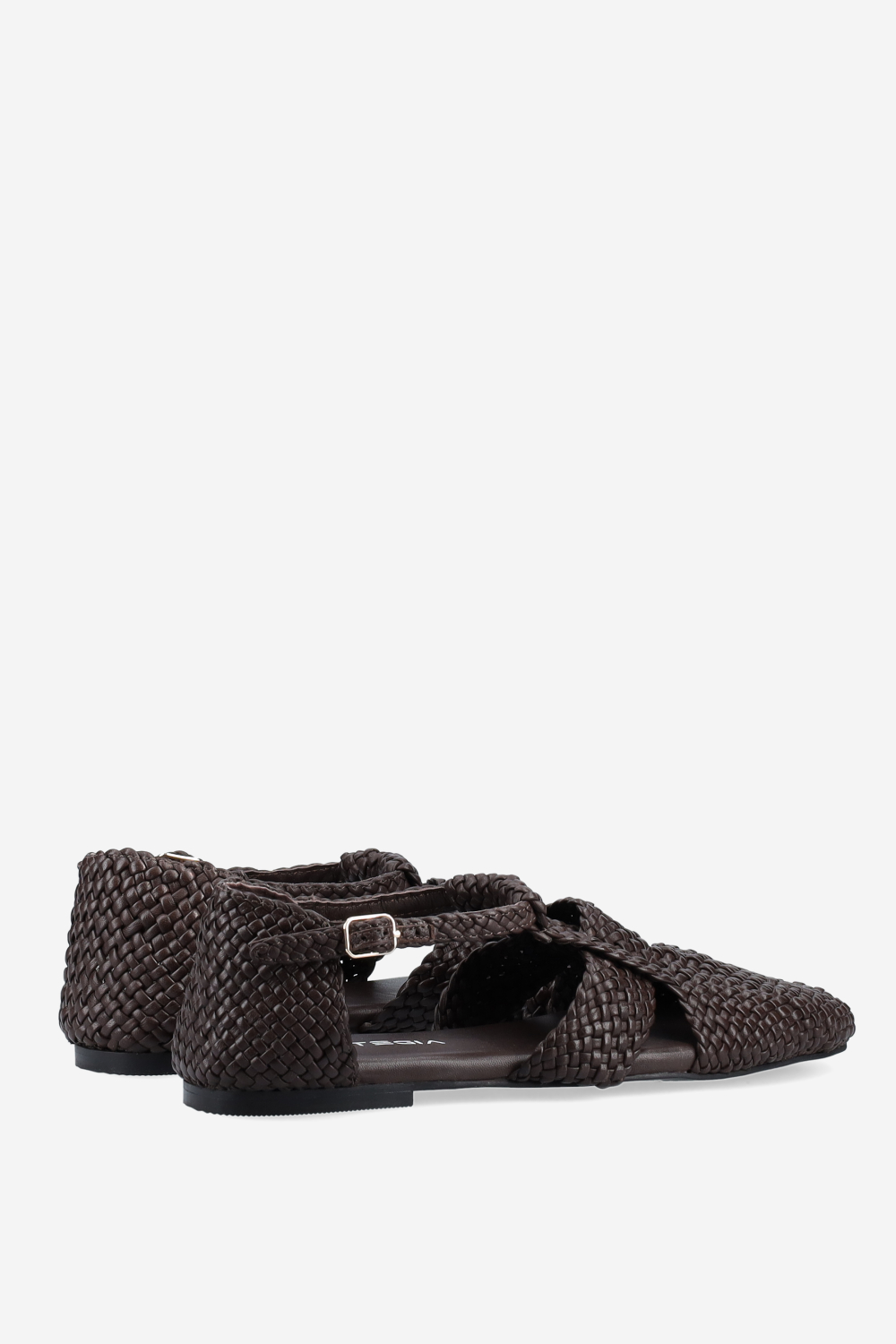 Braided leather sandals
