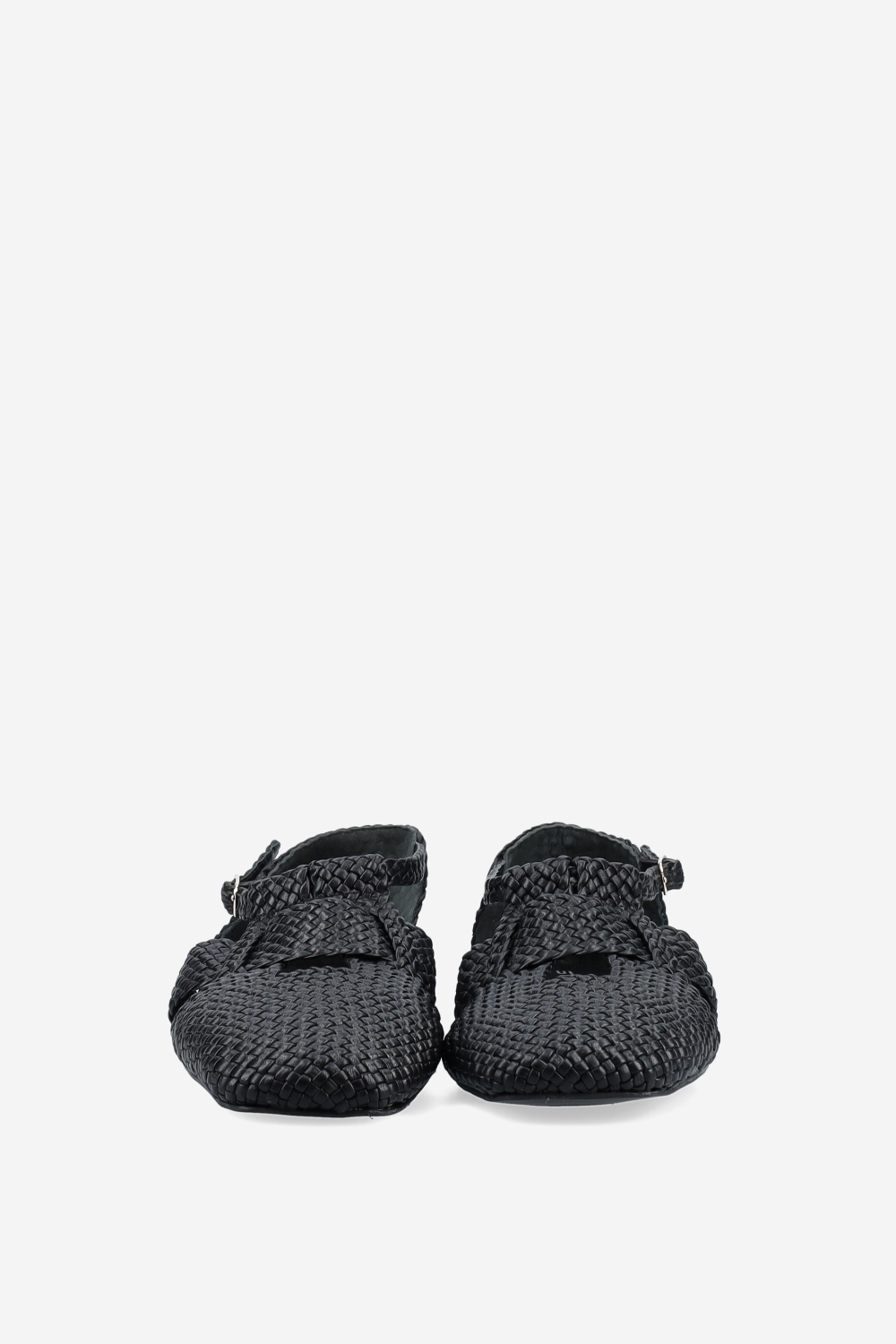 Braided leather sandals