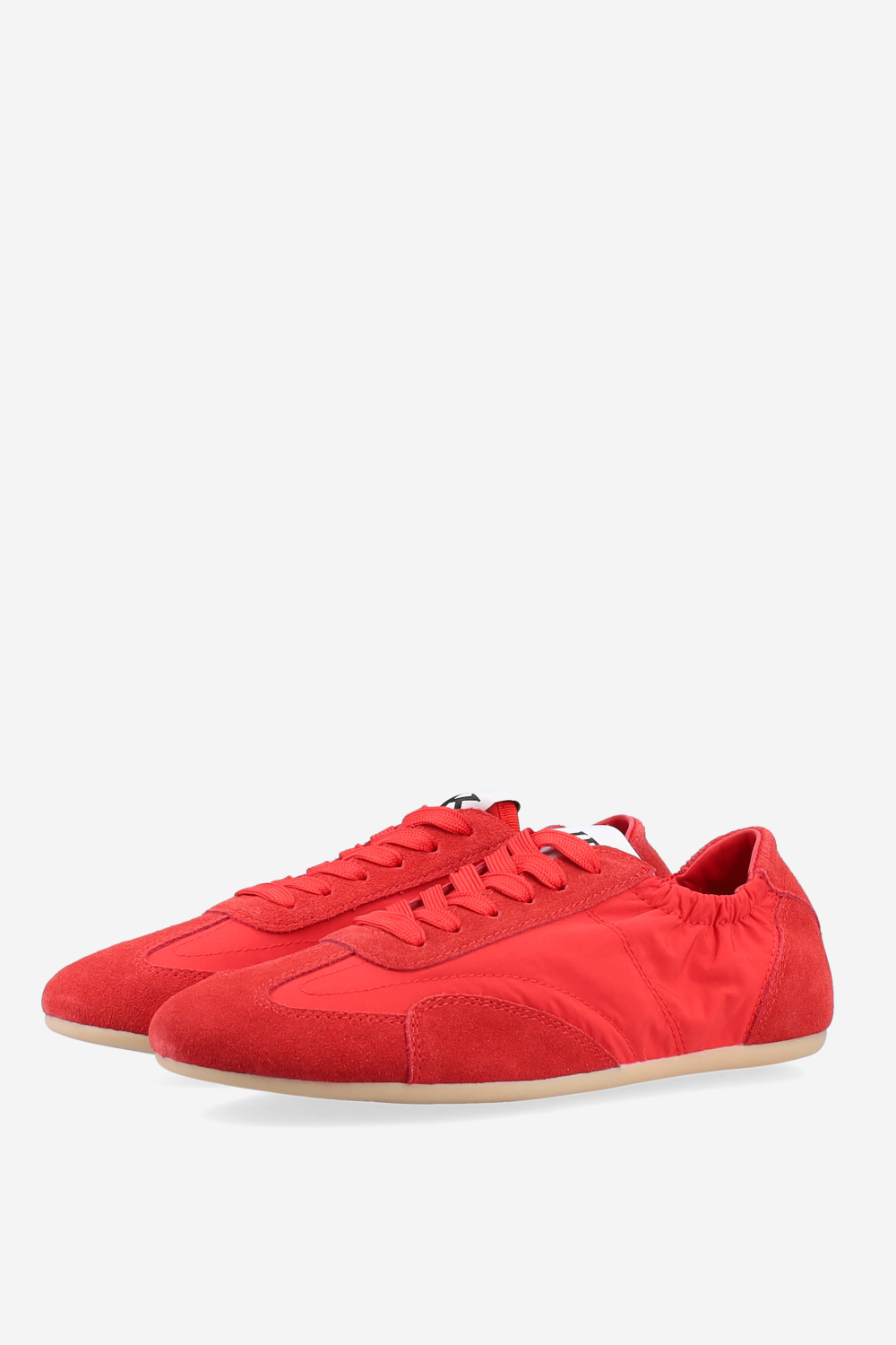 Nylon / suede sneakers