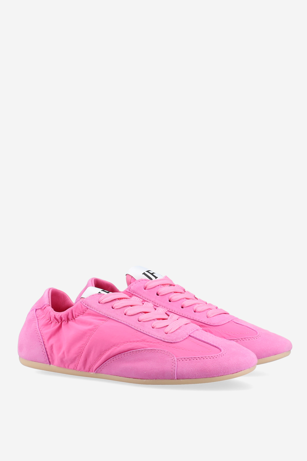 Nylon / suede sneakers