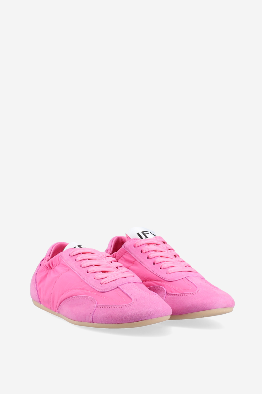 Nylon / suede sneakers