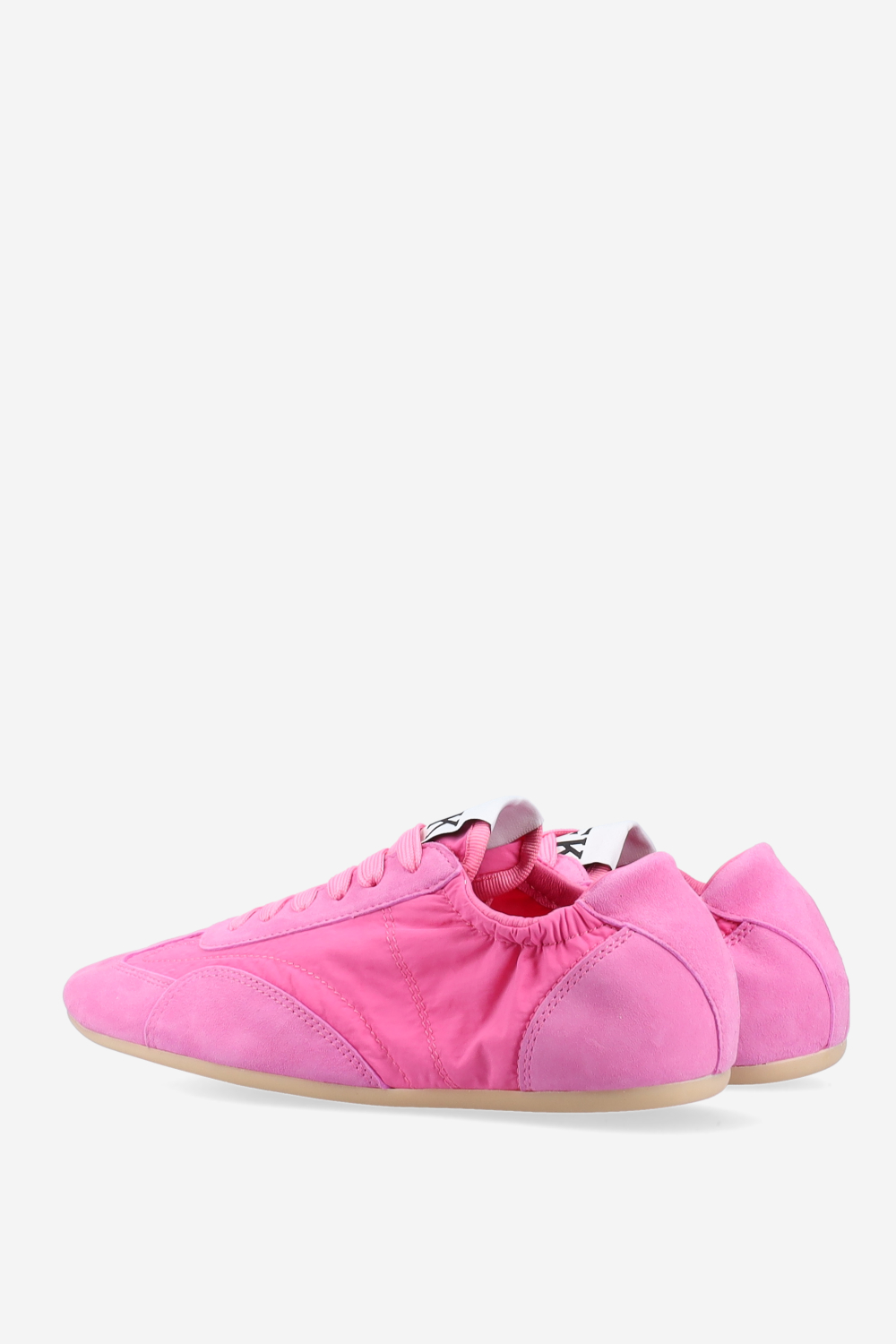 Nylon / suede sneakers