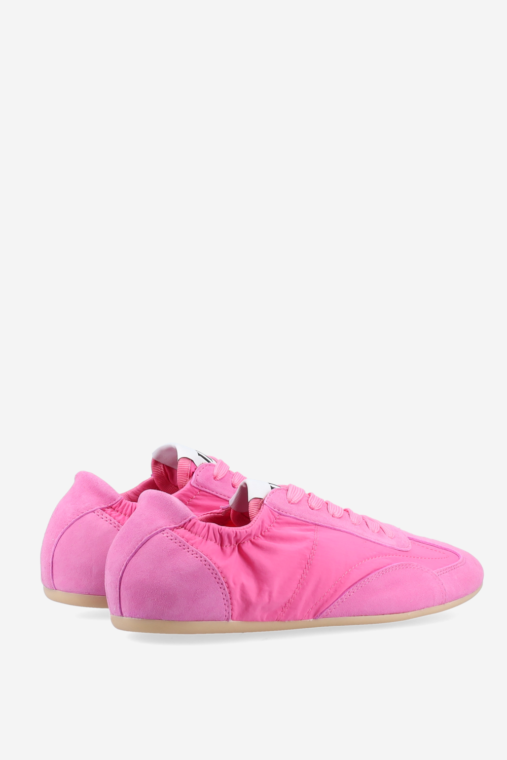 Nylon / suede sneakers