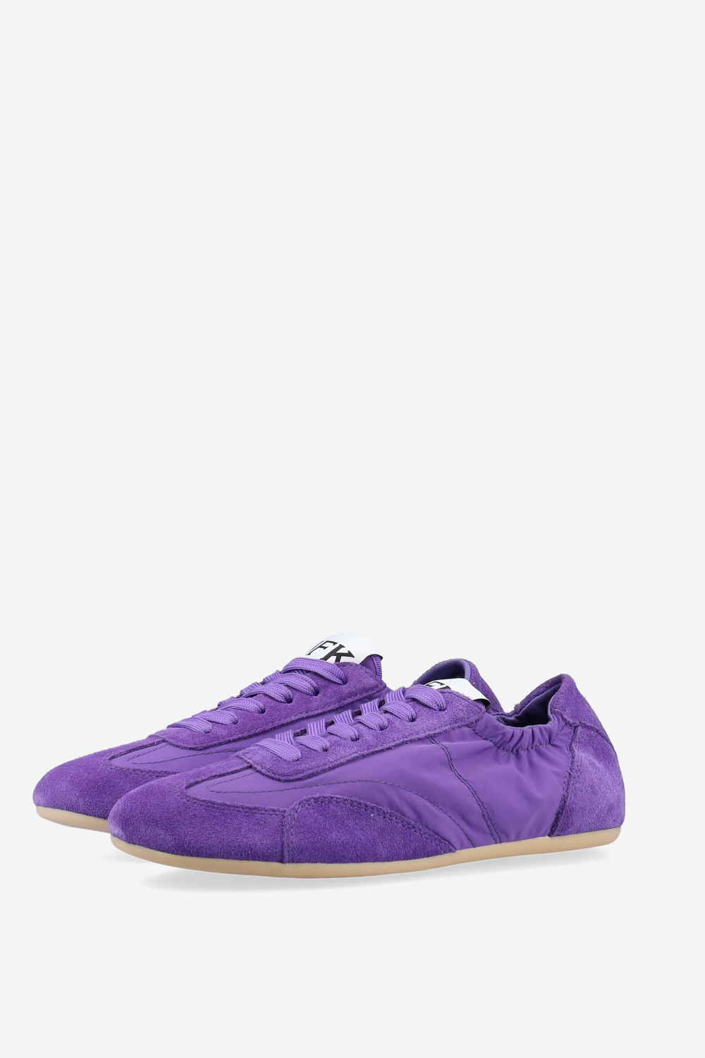 Nylon / suede sneakers