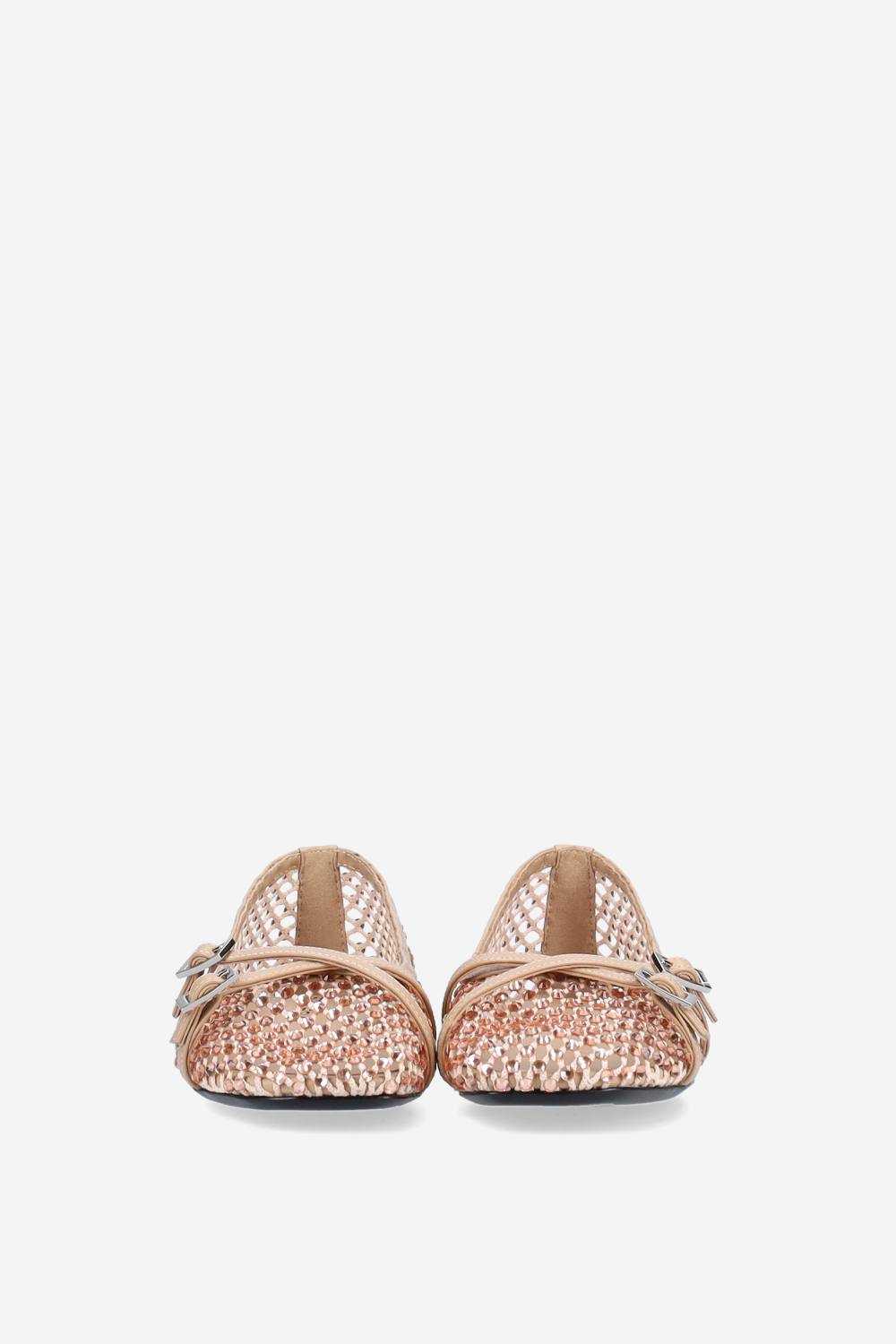 Embellished cross over ballerinas