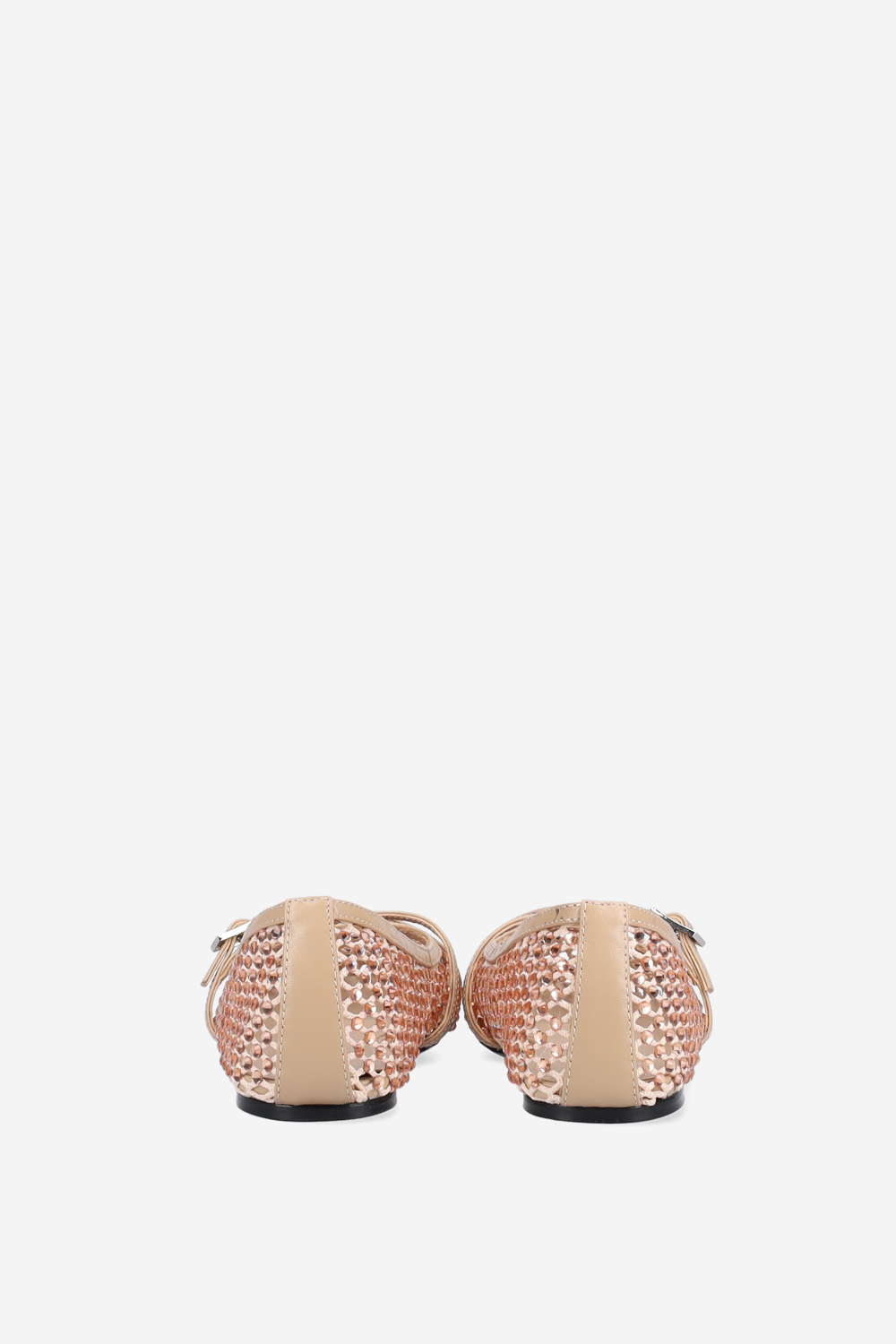 Embellished cross over ballerinas