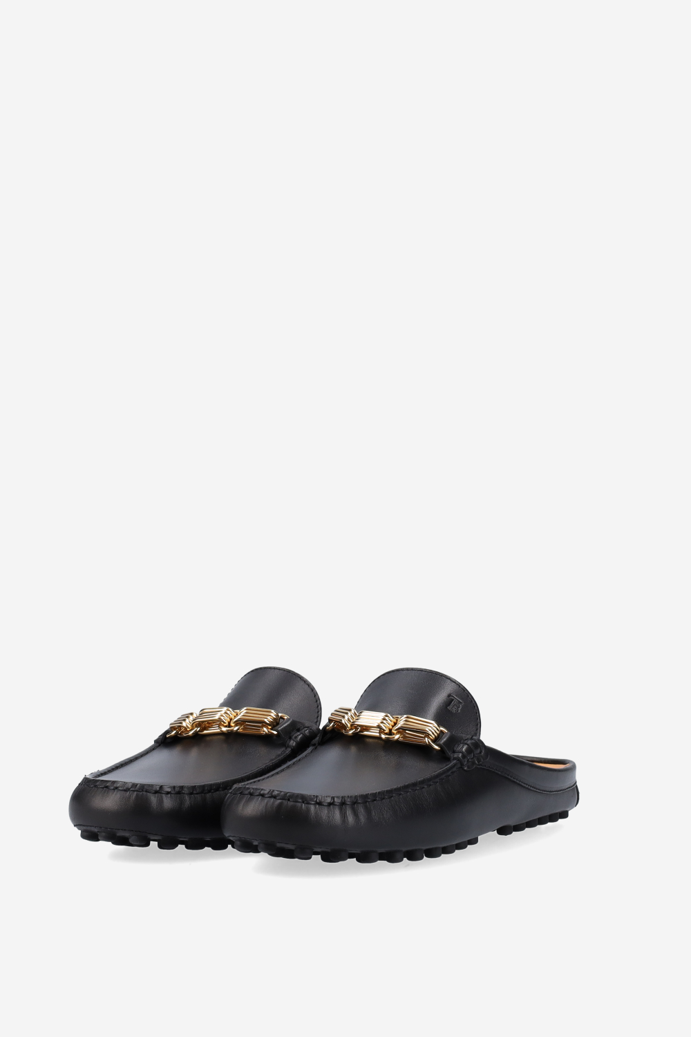 Gommino leather mules