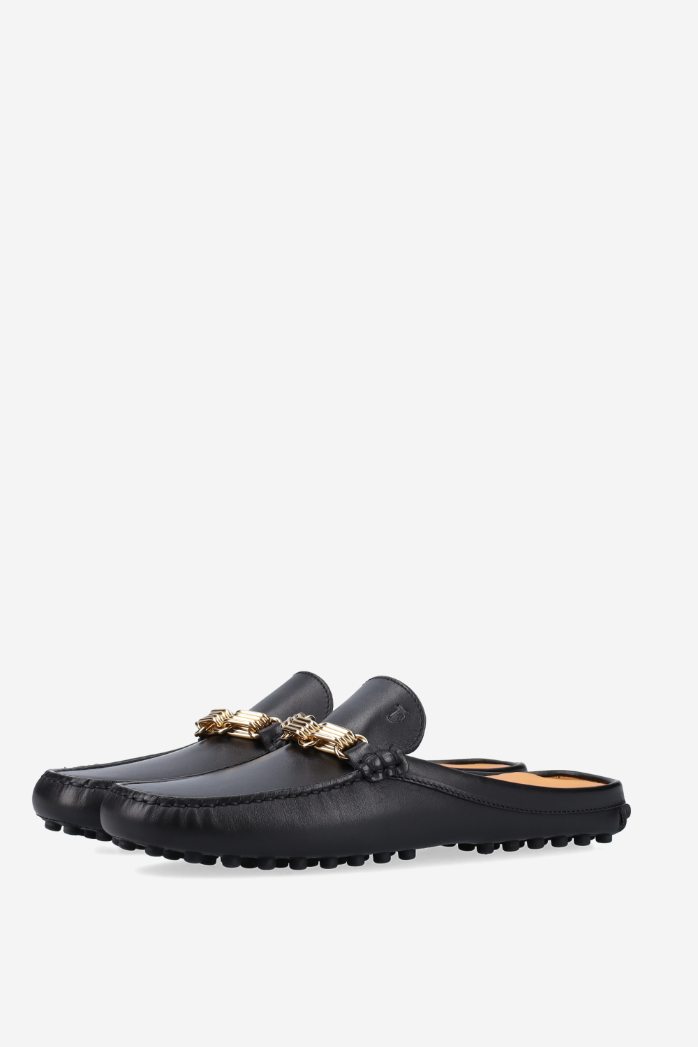 Gommino leather mules