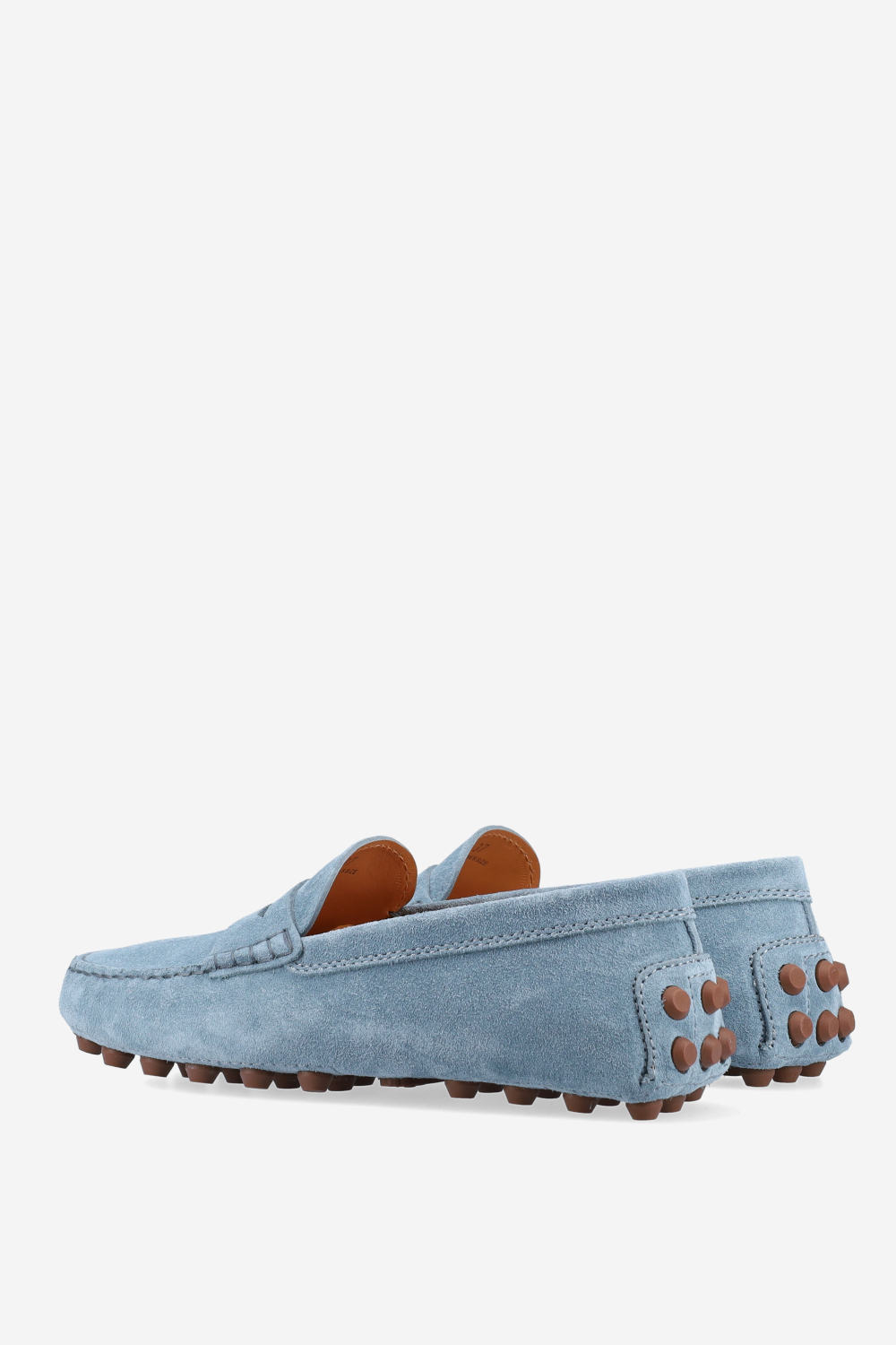Gommino macro suede loafers