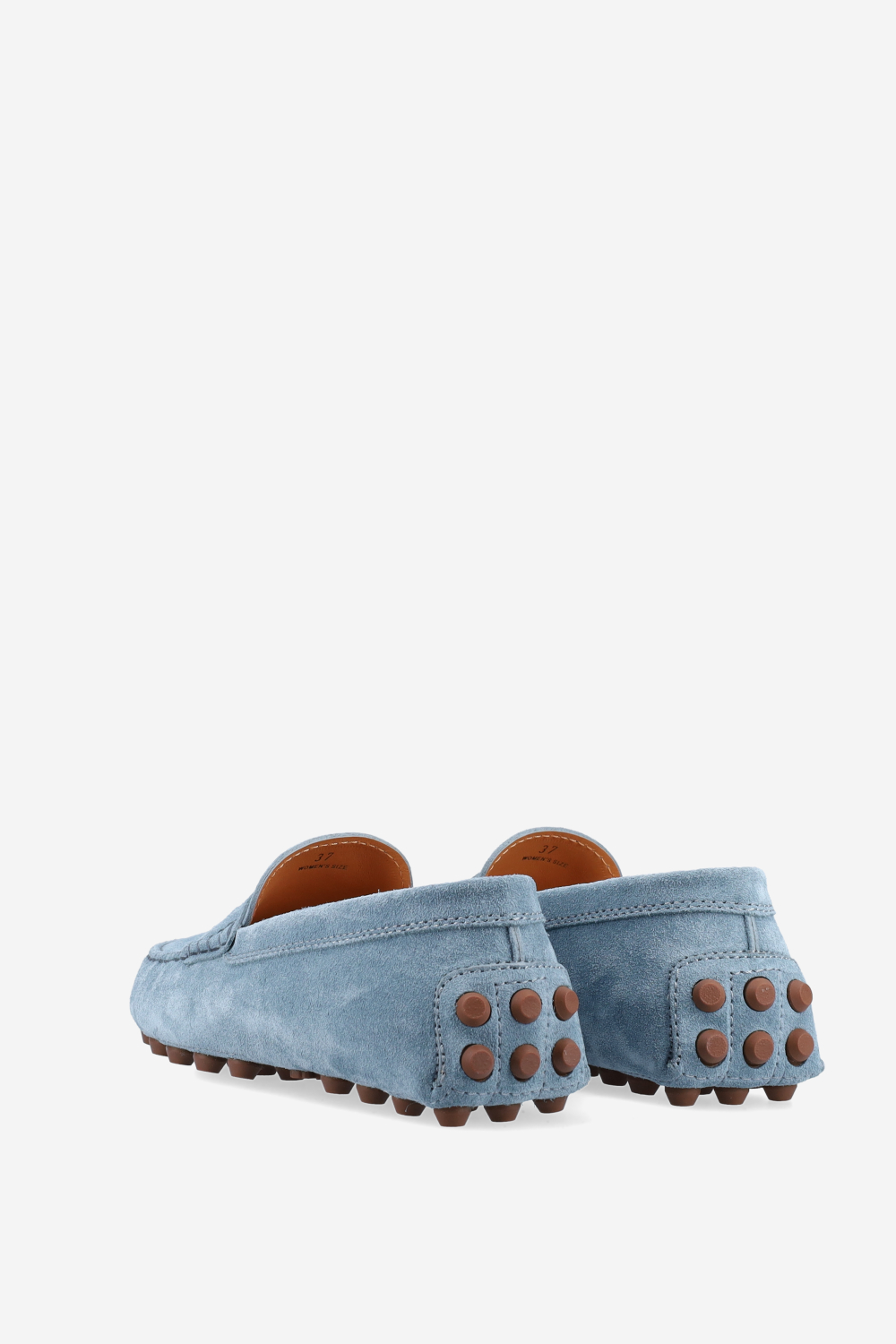 Gommino macro suede loafers