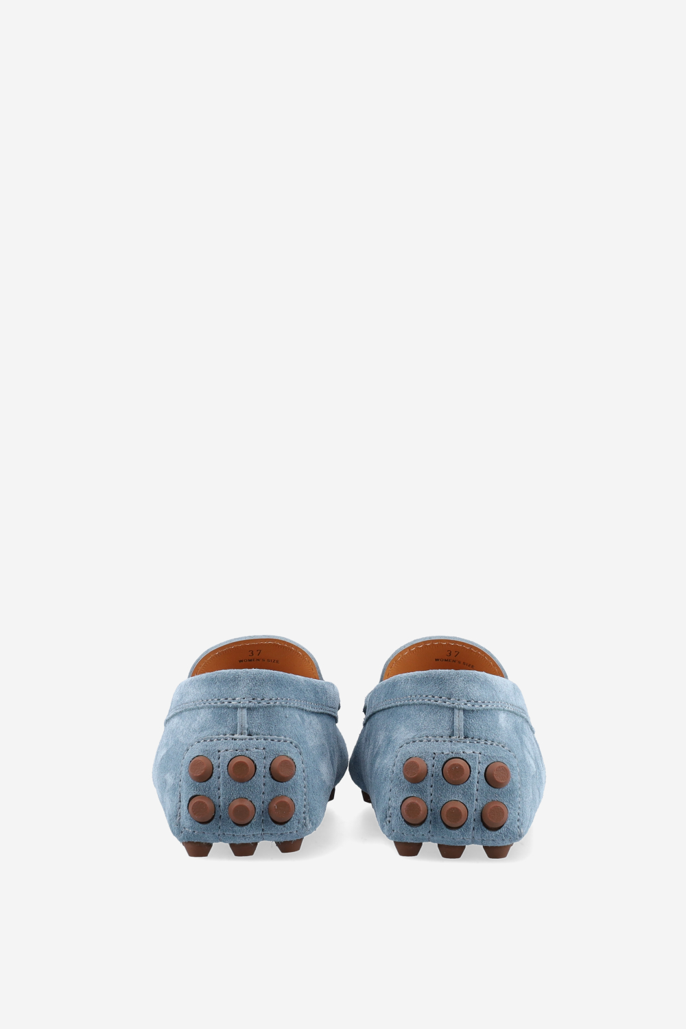 Gommino macro suede loafers