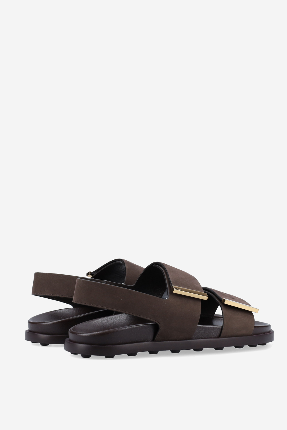 Footbed suede sandals