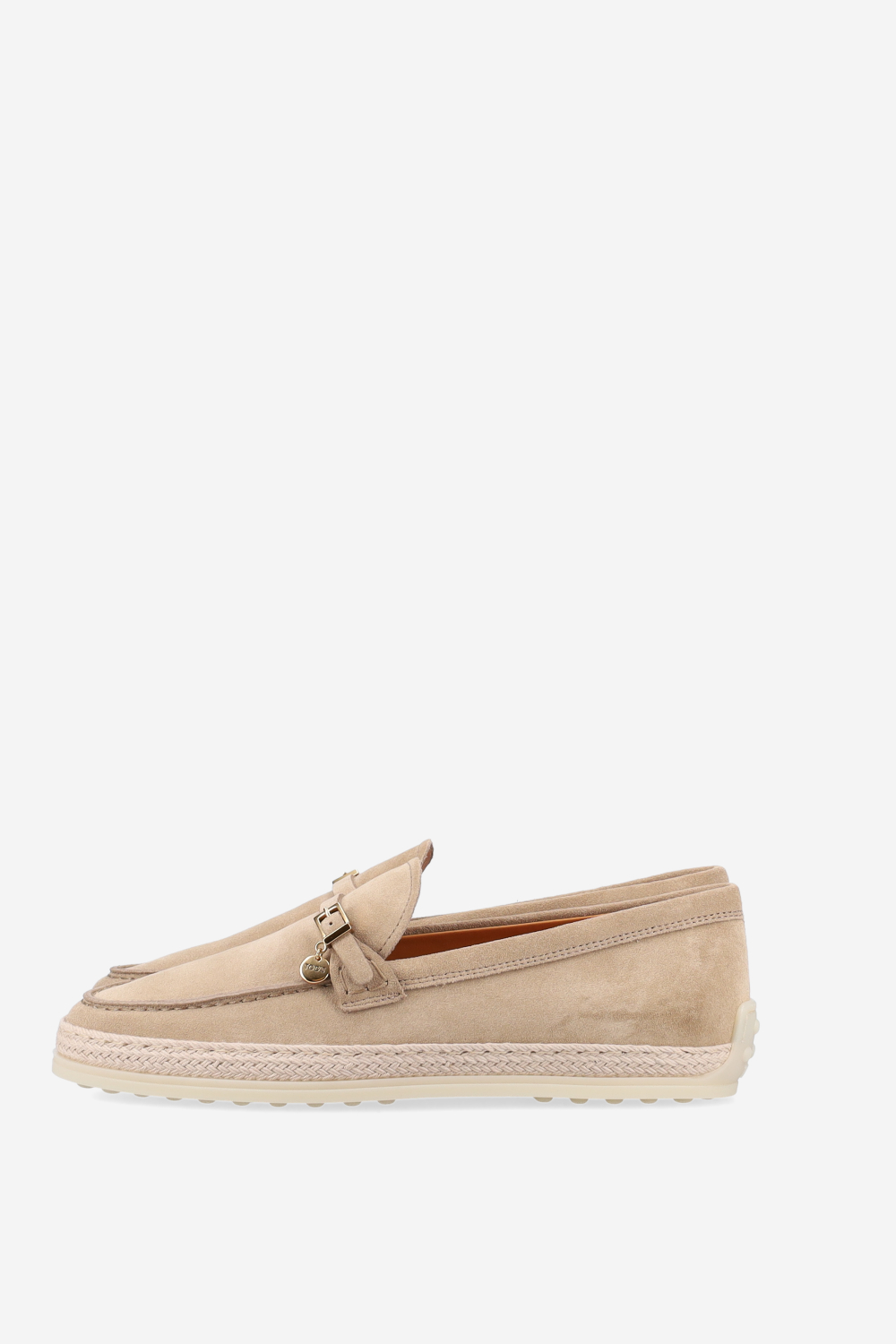 Gomma raffia suede loafers