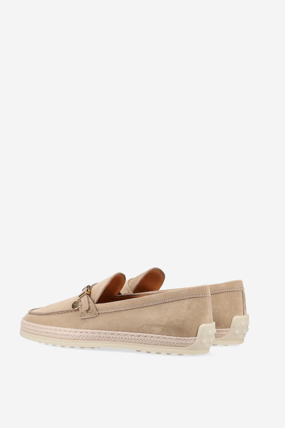 Gomma raffia suede loafers