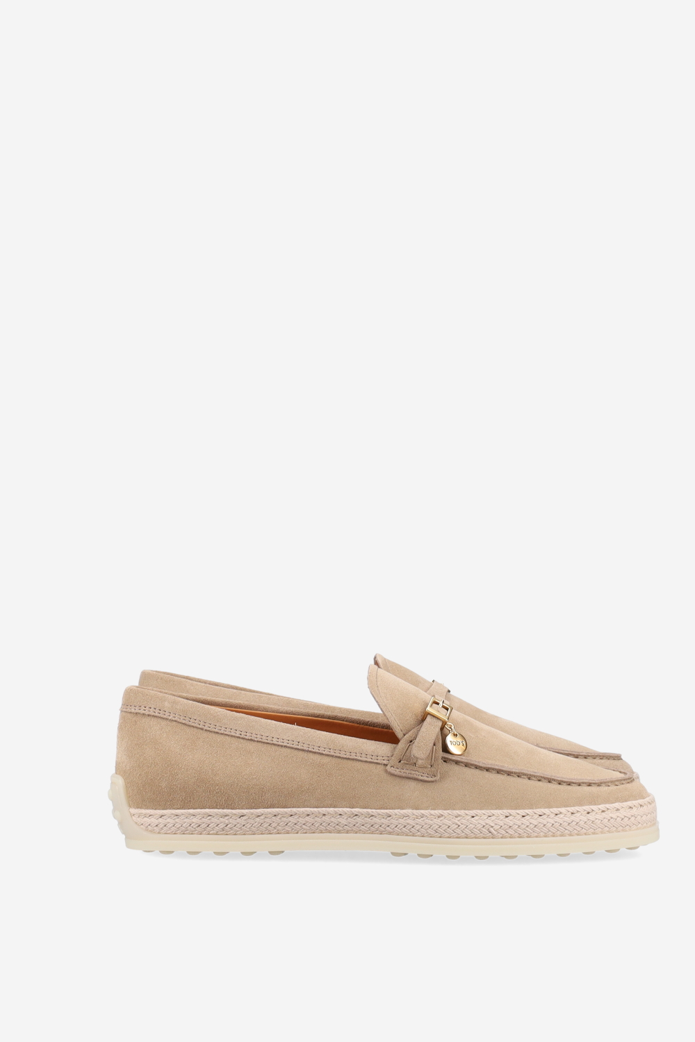 Gomma raffia suede loafers