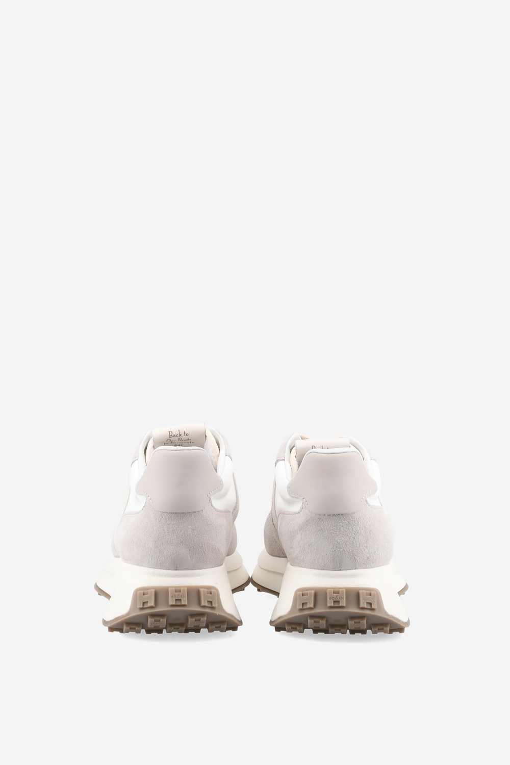 H641 h-patch suede sneakers