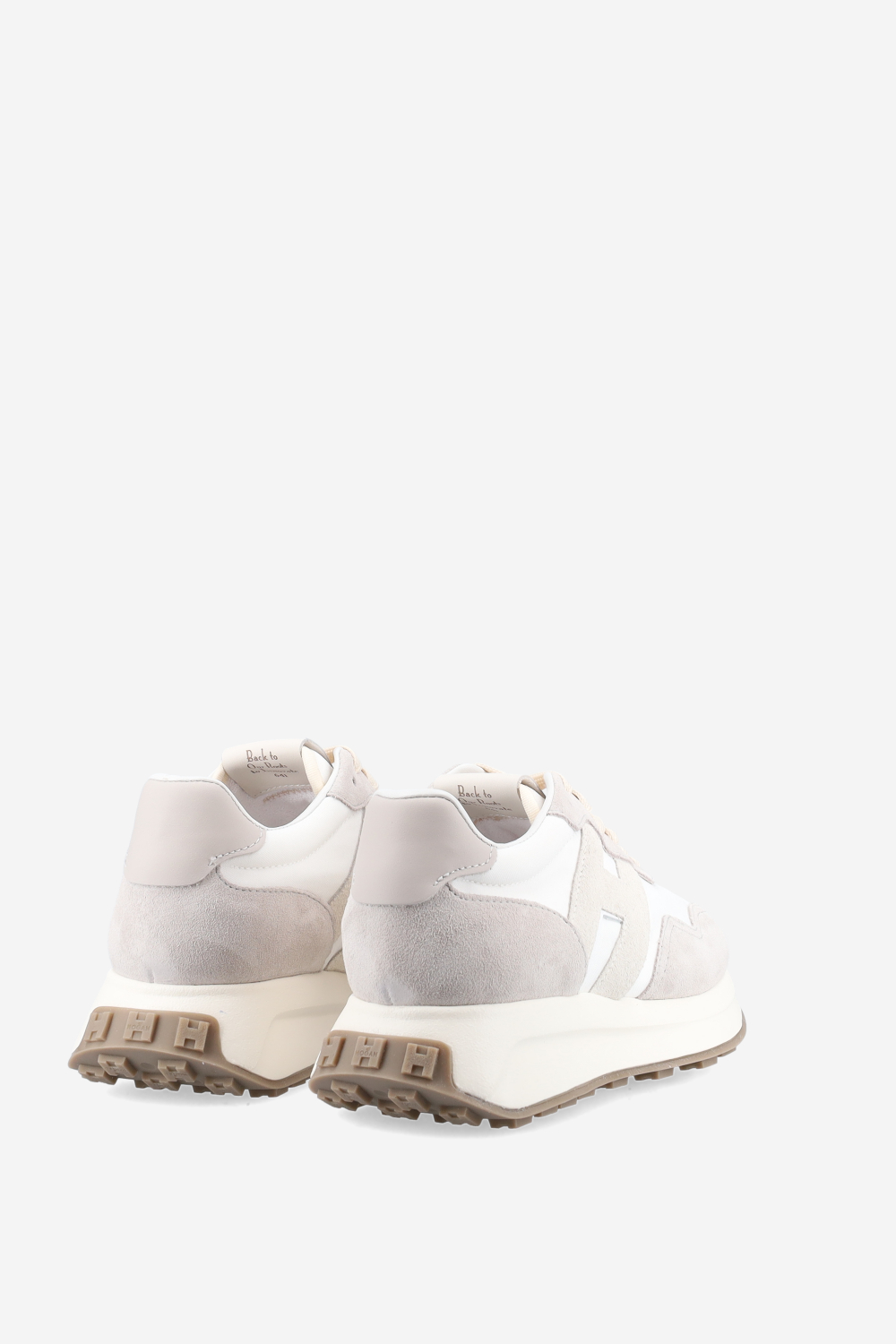 H641 h-patch suede sneakers