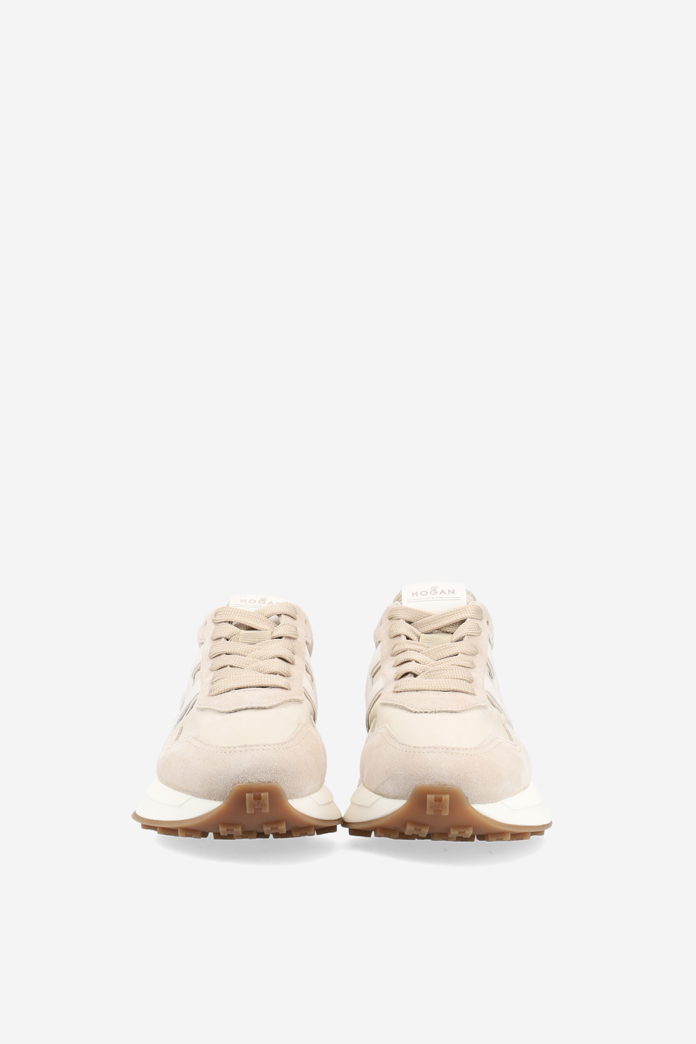 H641 h-patch suede sneakers