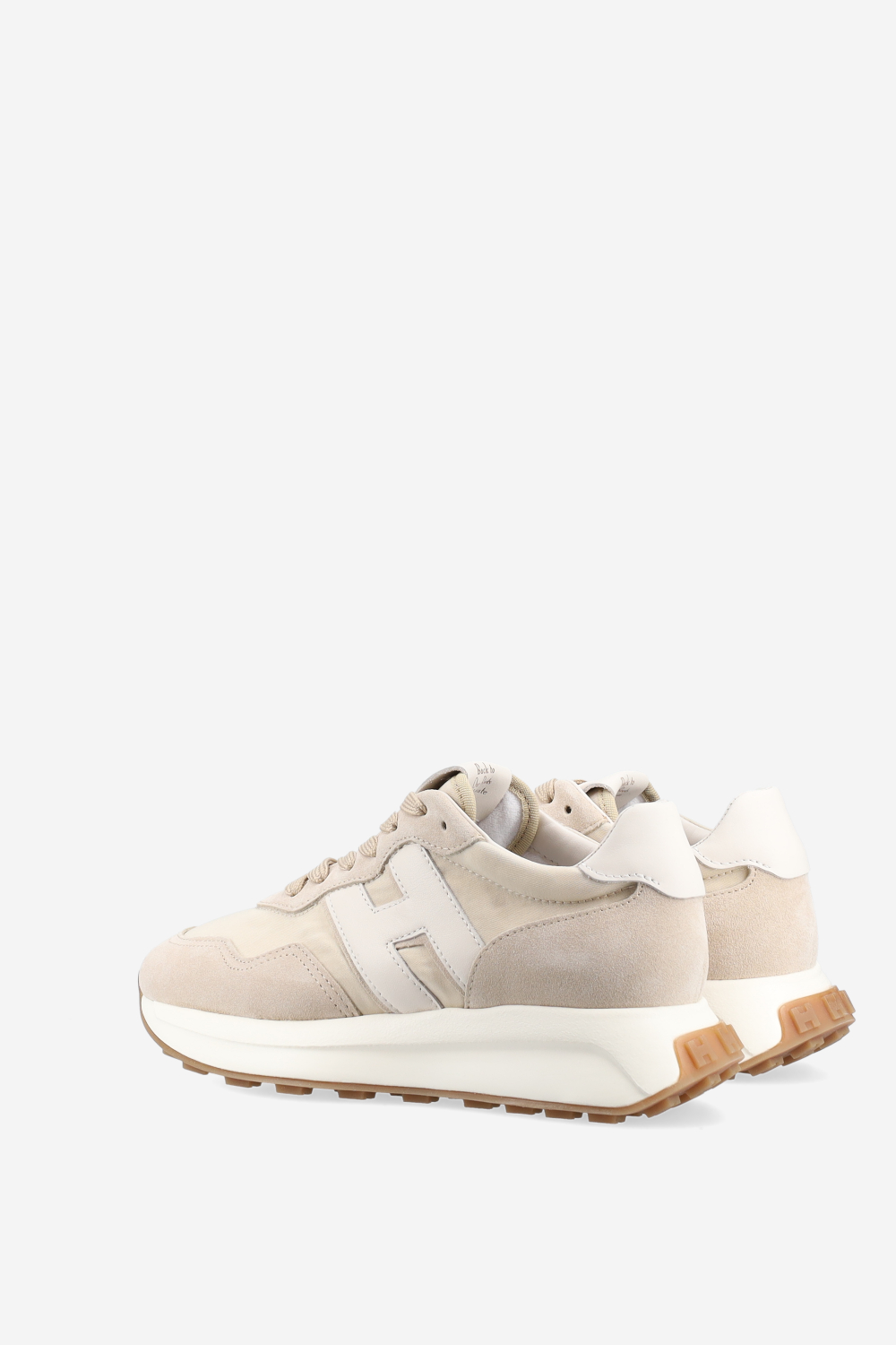 H641 h-patch suede sneakers