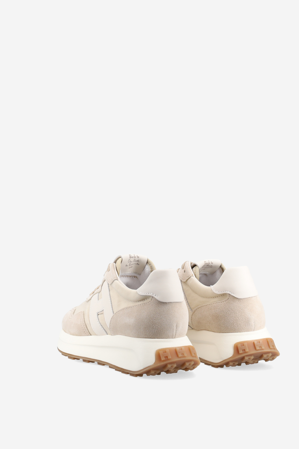 H641 h-patch suede sneakers