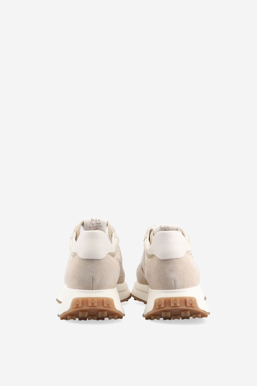 H641 h-patch suede sneakers