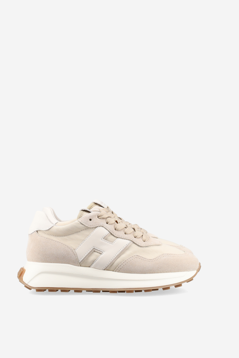 H641 h-patch suede sneakers