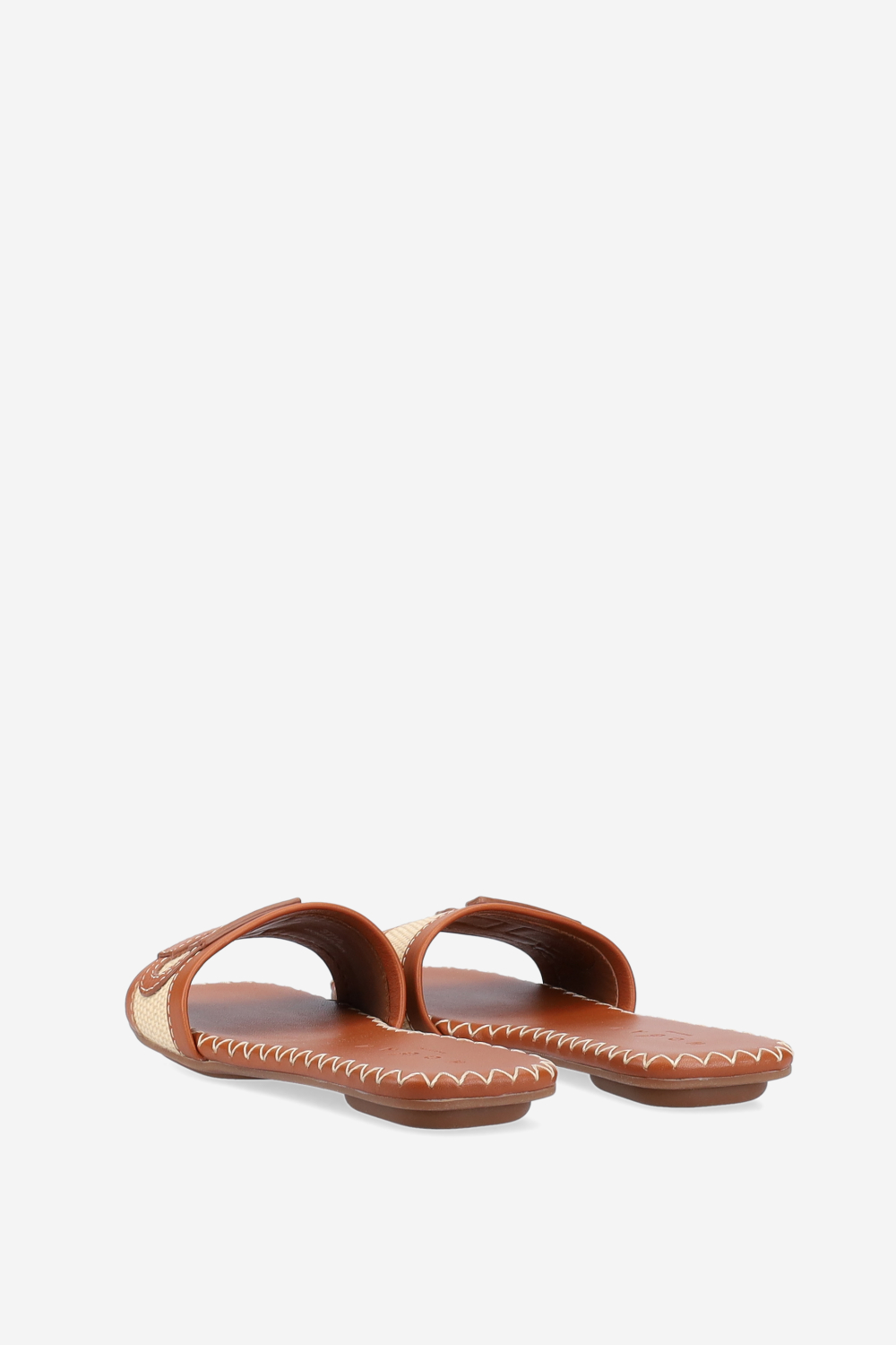 H685 leather/raffia sandals