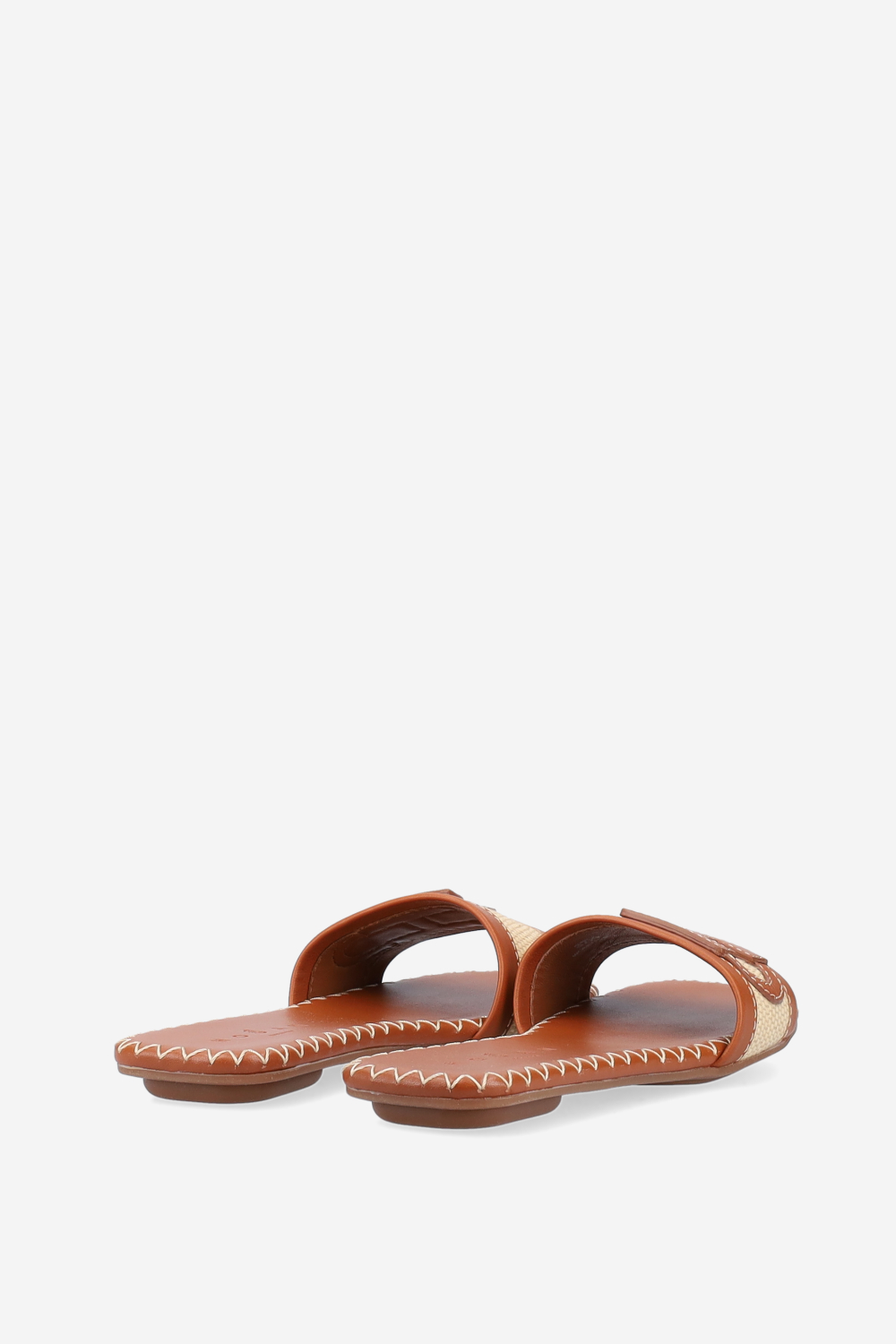 H685 leather/raffia sandals