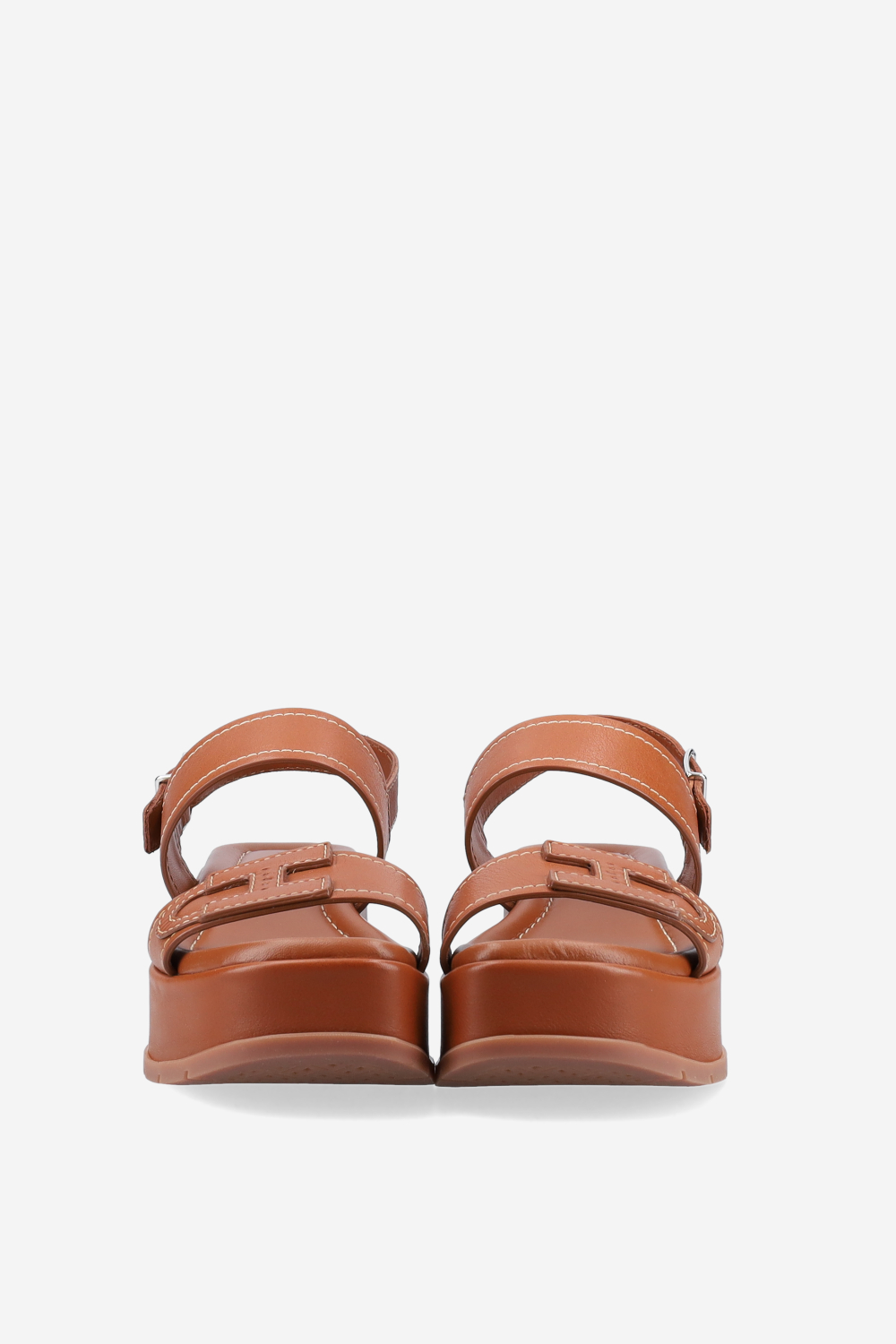 H703 leather platform sandals
