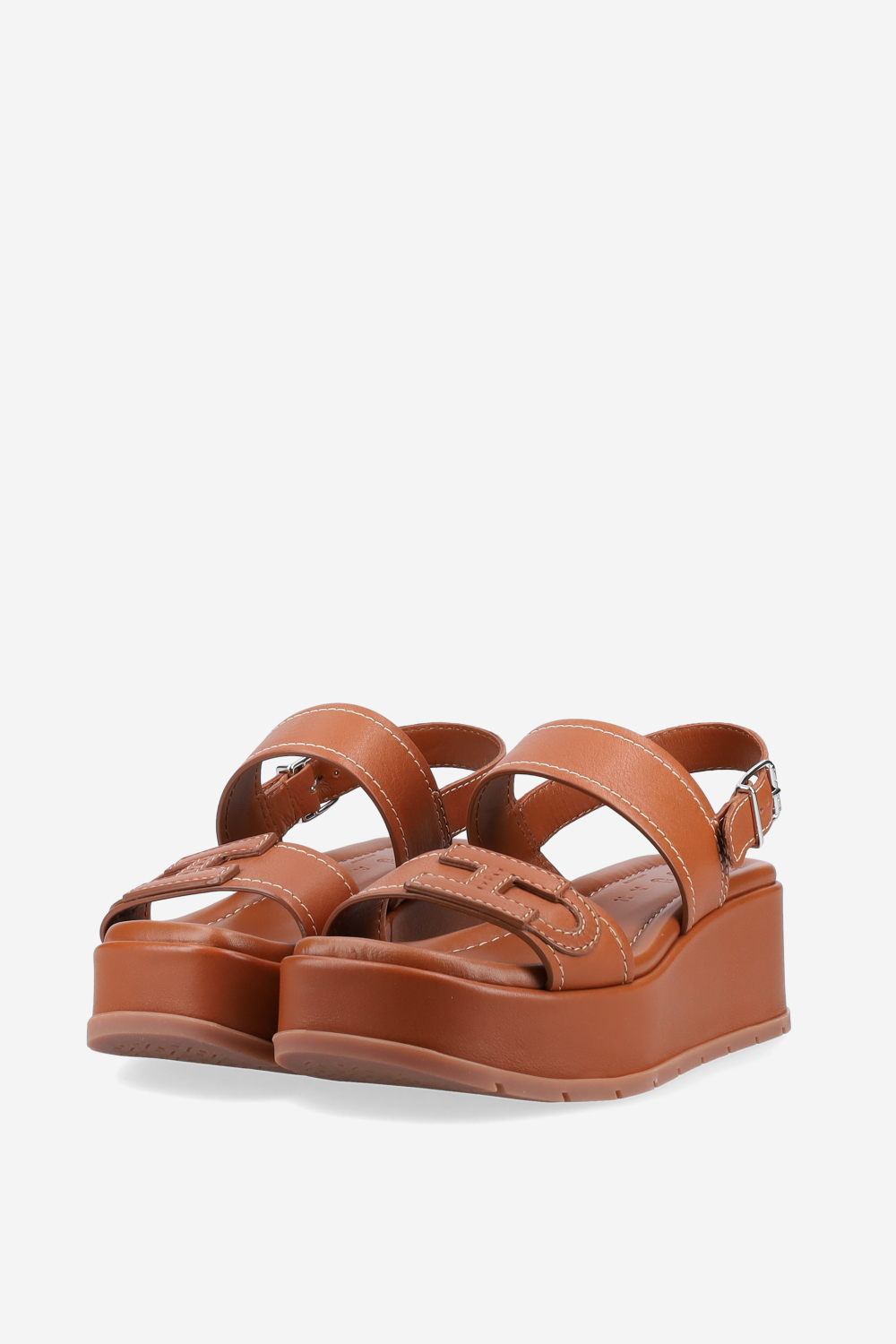 H703 leather platform sandals