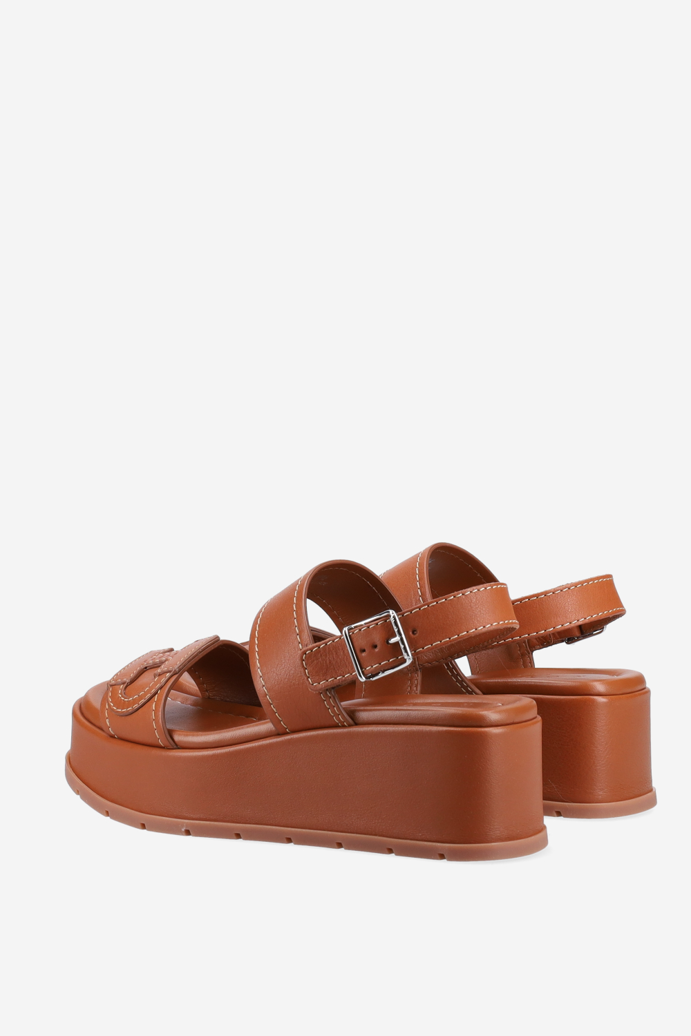 H703 leather platform sandals